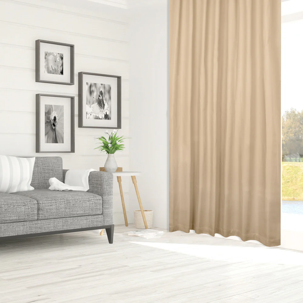 Hidden Tabs curtain panel - Lyons - Sand - Image 3