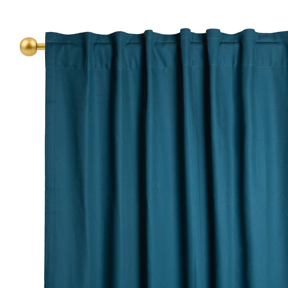 Hidden Tabs curtain panel - Lyons - Teal