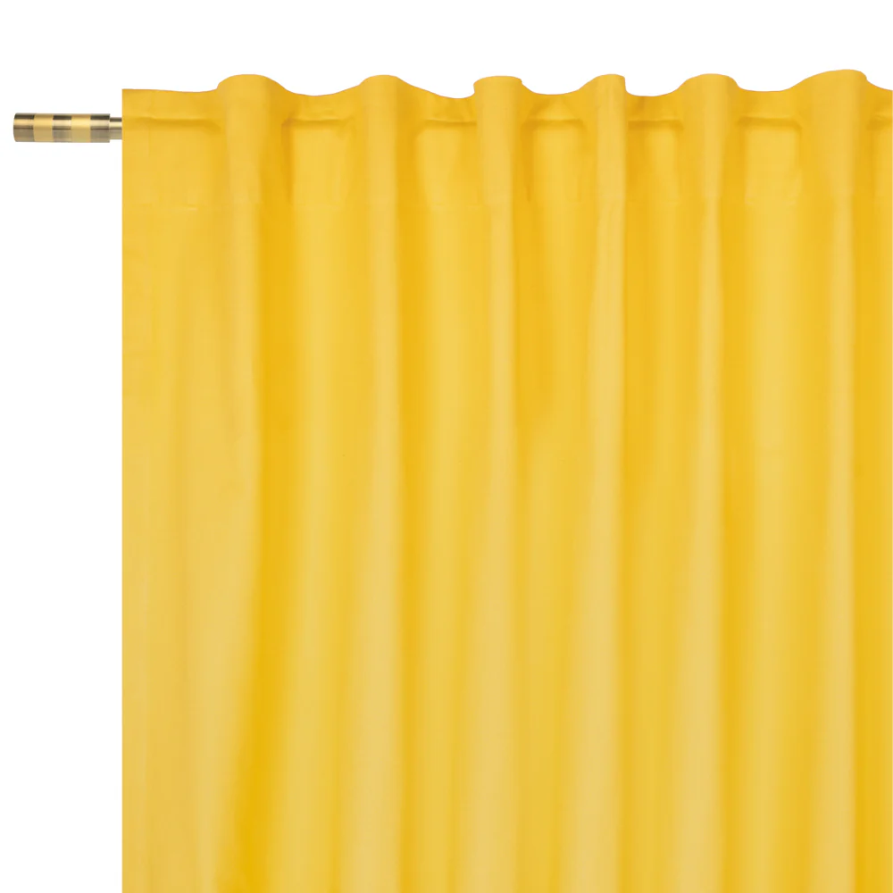 Hidden Tabs curtain panel - Lyons - Yellow