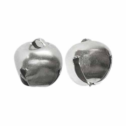 HOBBY Jingle Bells  Silver - 10mm - 10 pcs