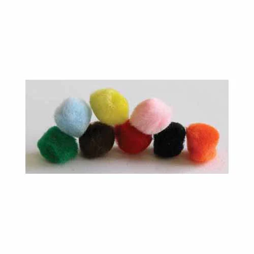 HOBBY Pompoms Assorted -13mm (½") - 16 pcs