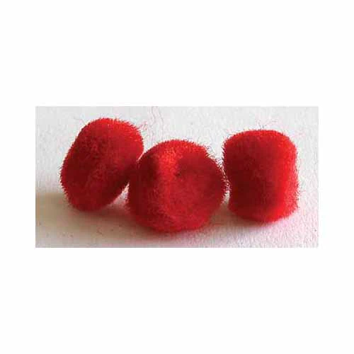 HOBBY Pompoms Red - 5mm - 40 pcs