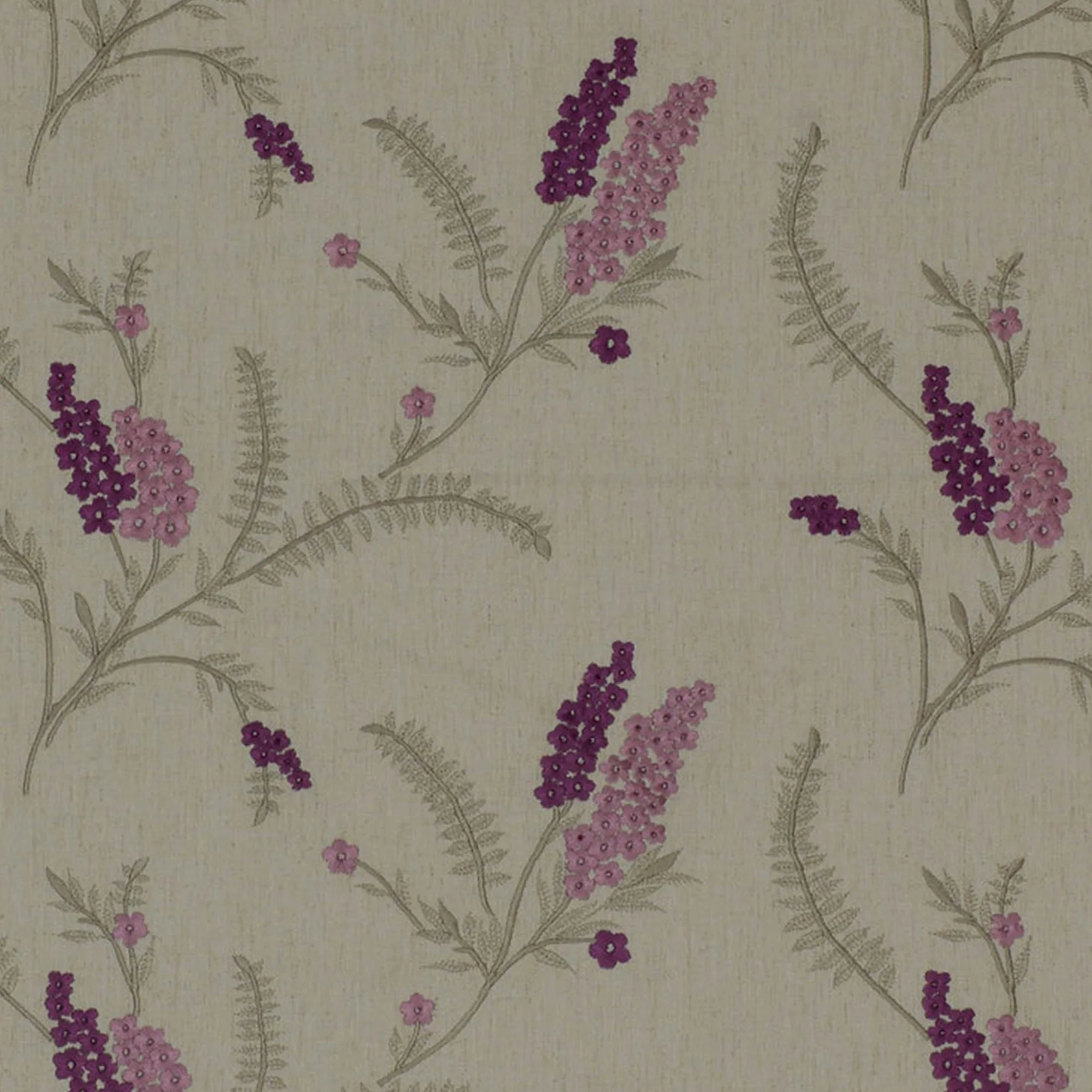 Home Decor Embroidery Fabric - Hawthorne Collection - Bloomfield - Mauve