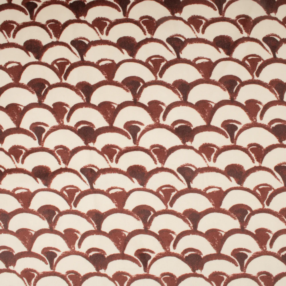 Home Decor Fabric - Asia - Printed Velvet Yasuko Spice