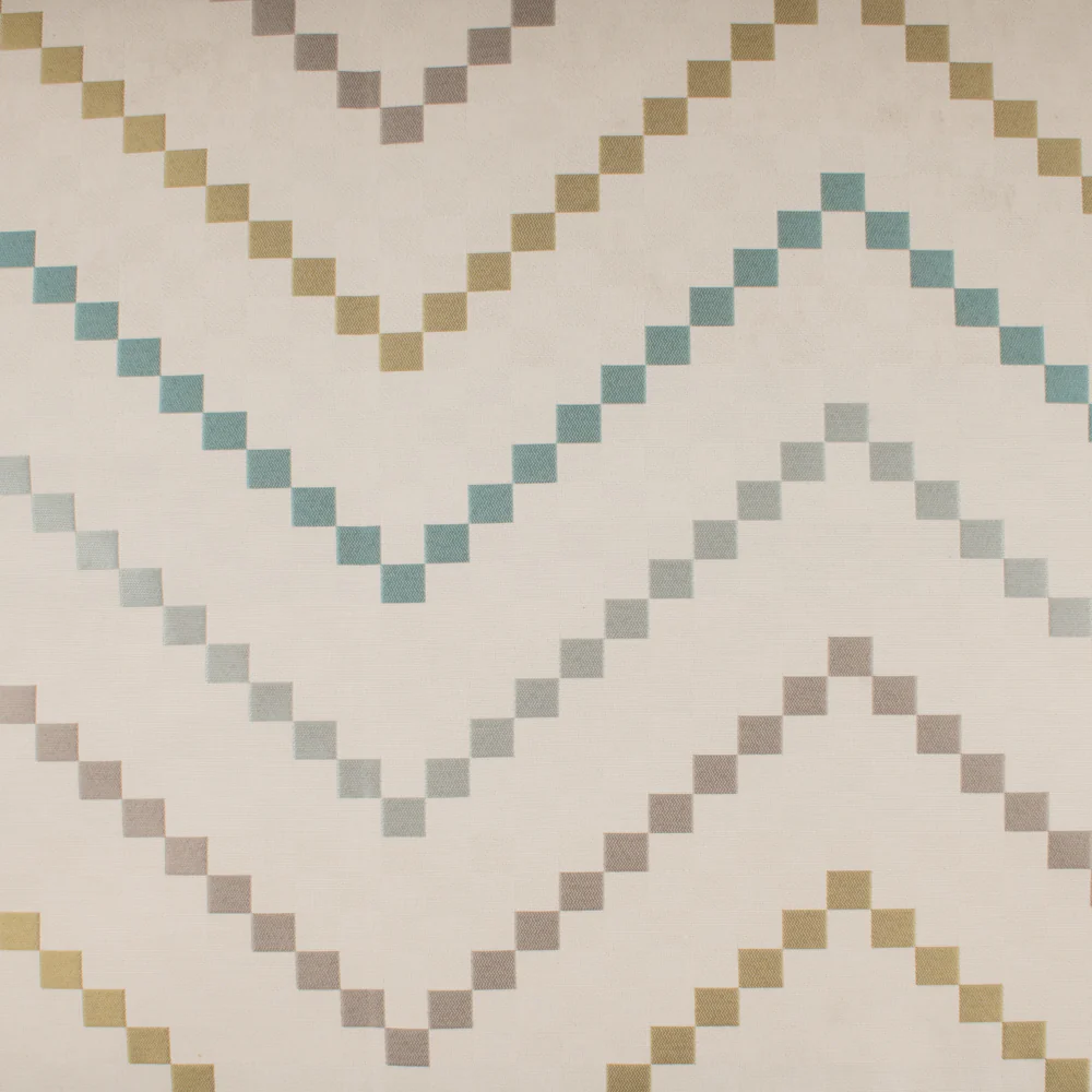 Home Decor Fabric - Aura - Chevron Aqua