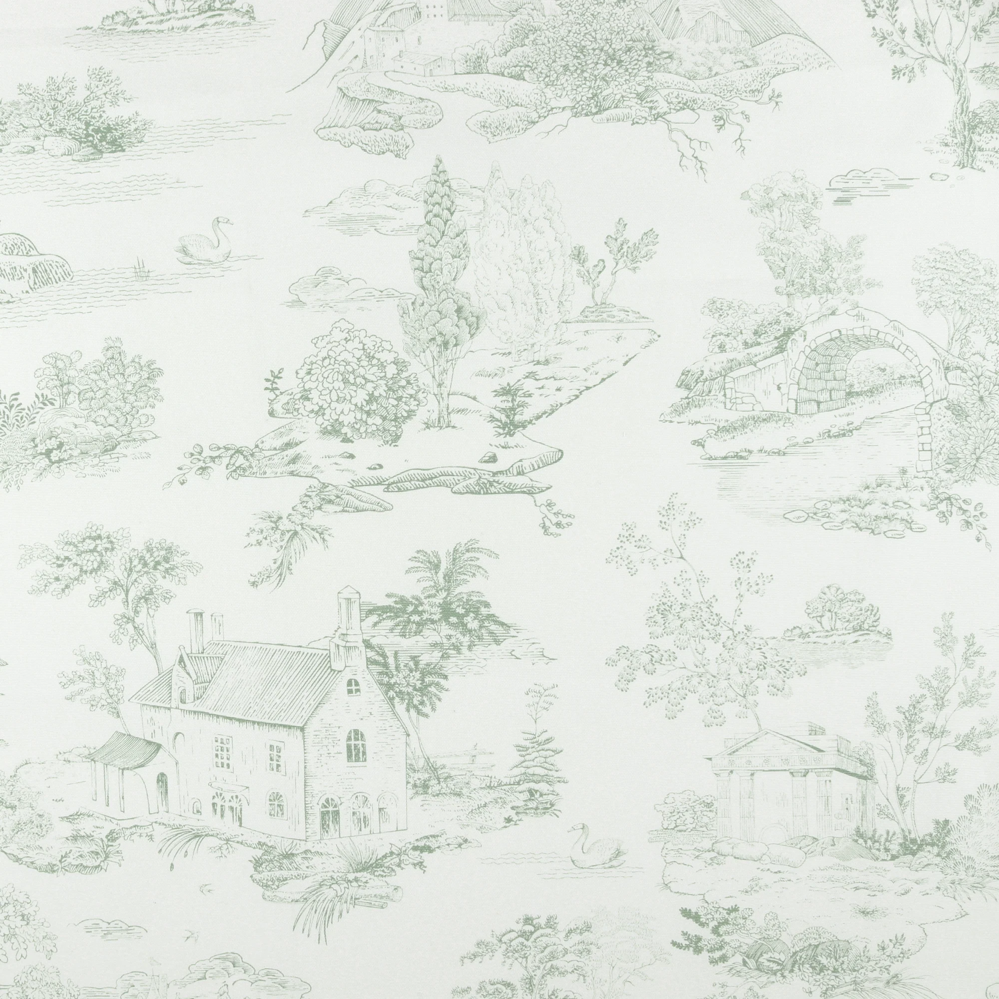 Home Decor Fabric - Bella Casa - Printed Canvas - Bayleaf I