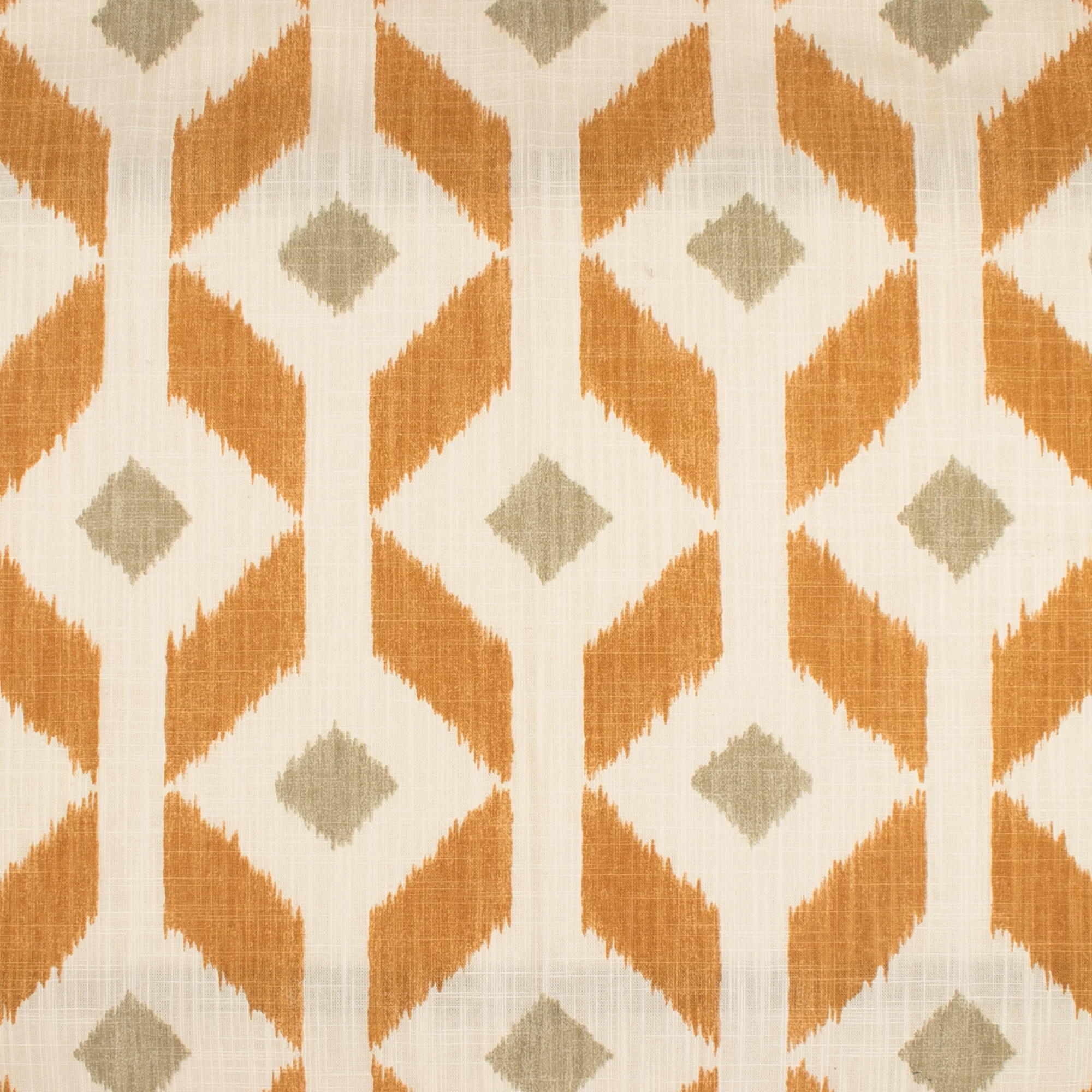 Home Decor Fabric - California - Etching Printed Upholstery Fabric - Cognac