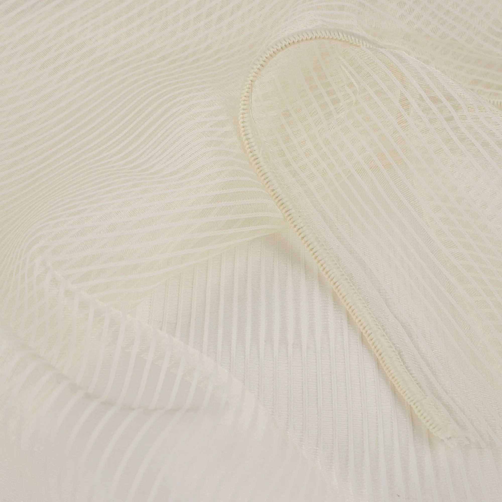 Home Decor Fabric - Designer Sheer - Wide width Deacon - Ivory - Image 2