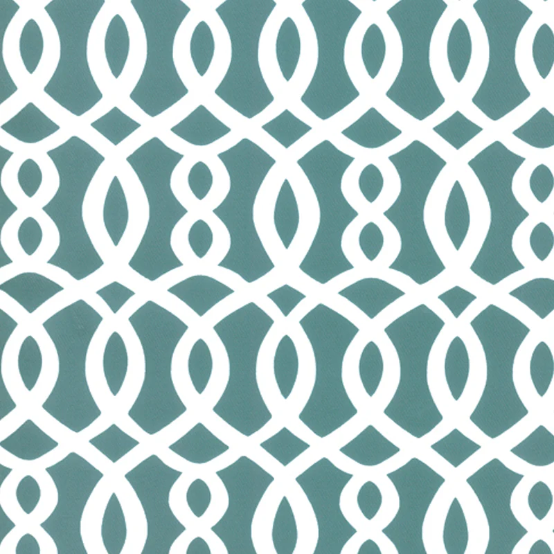 Home Decor Fabric - Signature Maddy 1065 - turquoise, white