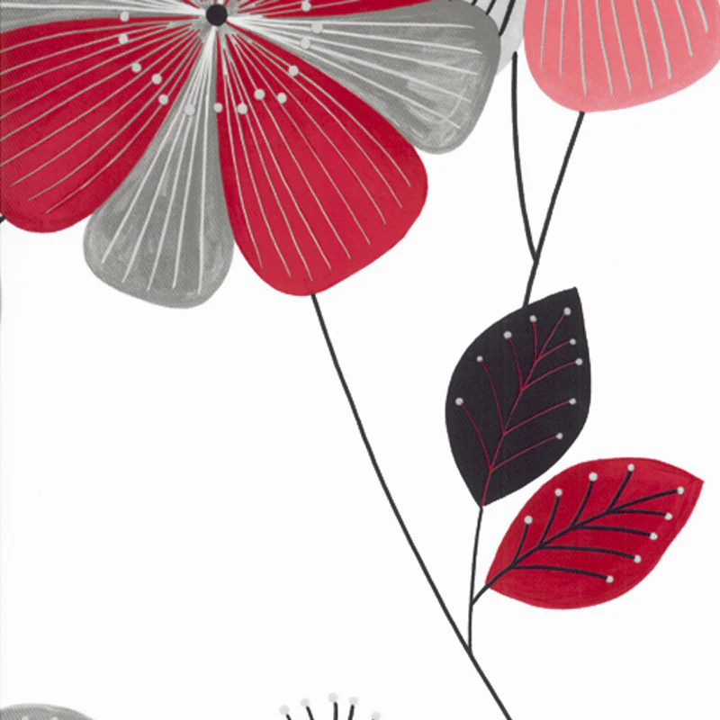 Home Decor Fabric - Signature Signature Miles 14 - black, grey, pink, red