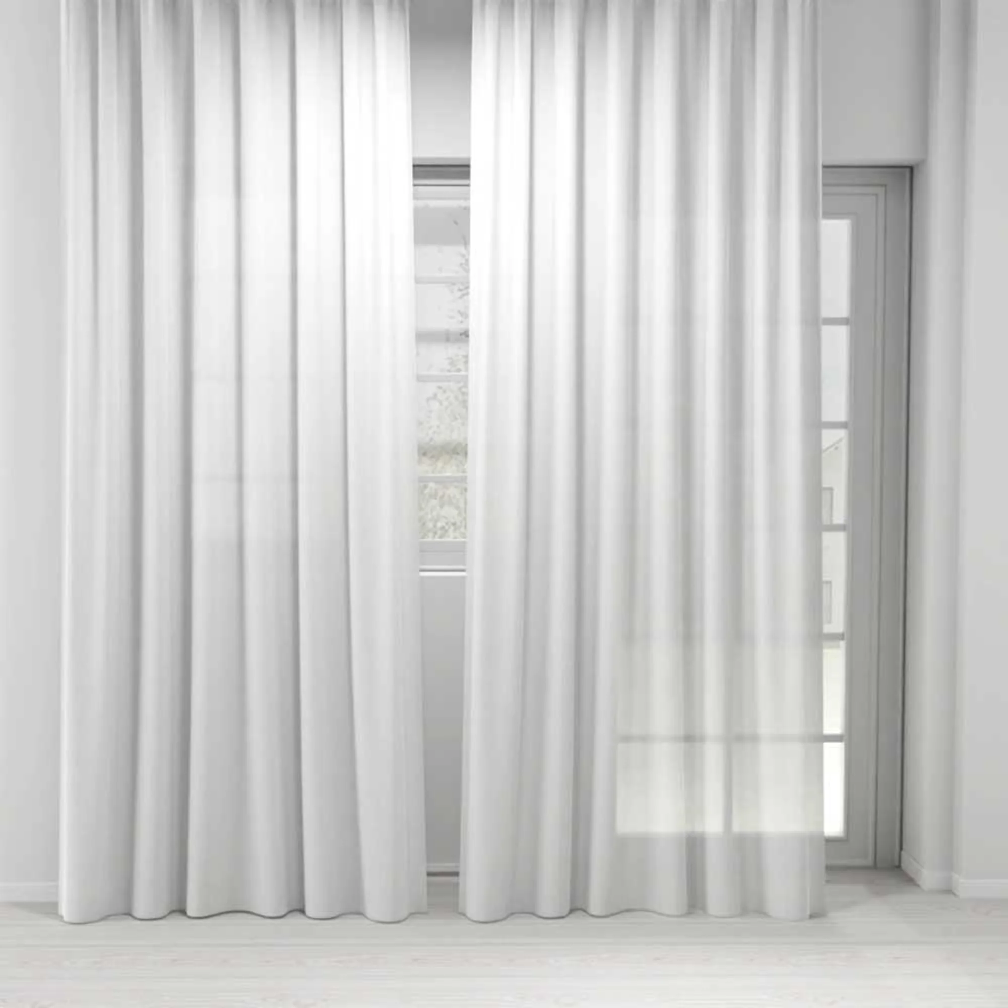 Home Decor Fabric - The Essentials - Wide width Cleo sheer - White - Image 2