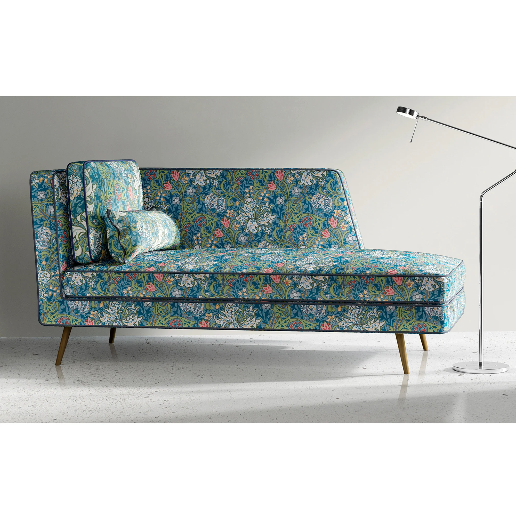 Home Decor Fabric - William Morris - Golden Lily - Blue - Image 5