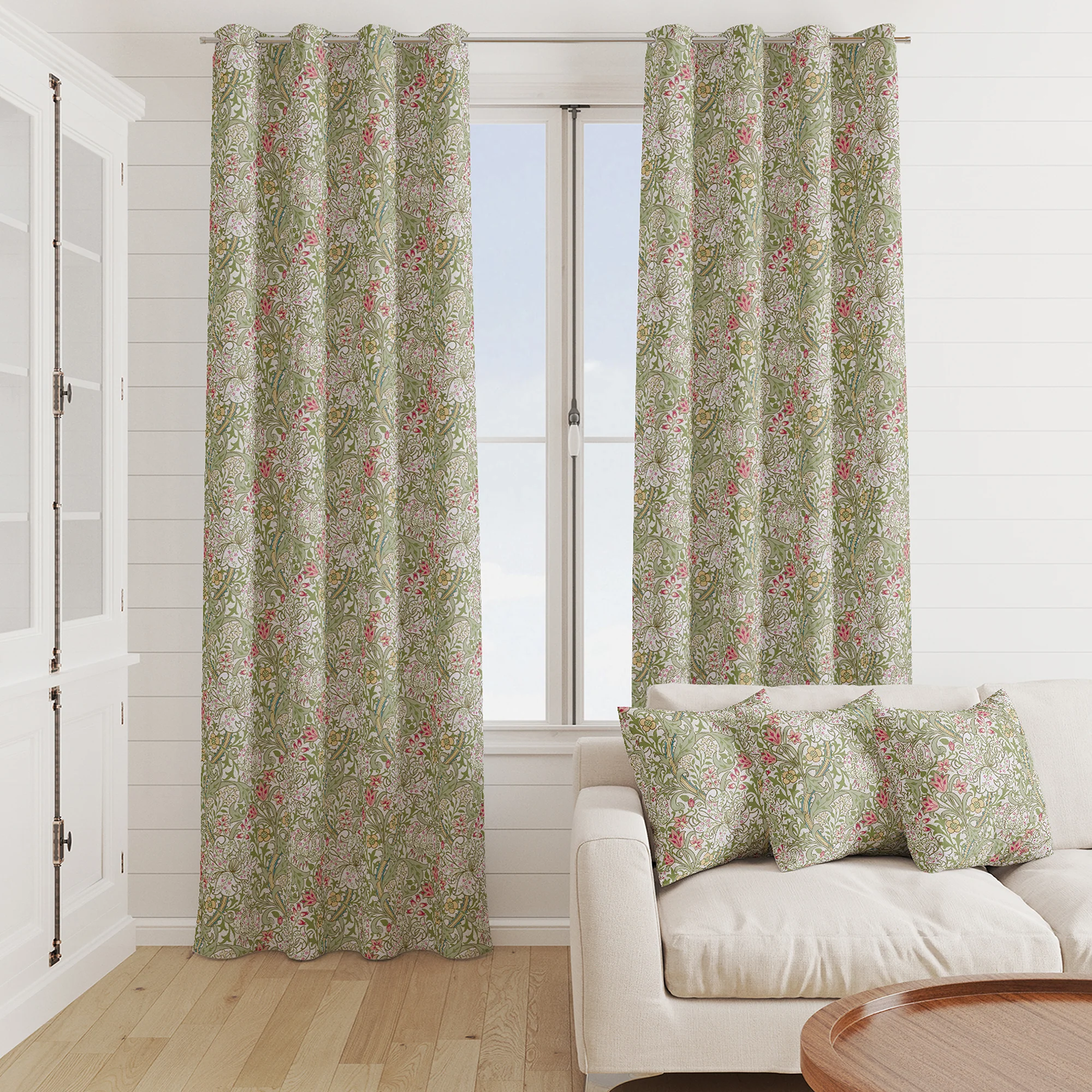 Home Decor Fabric - William Morris - Golden Lily - Coral - Image 3