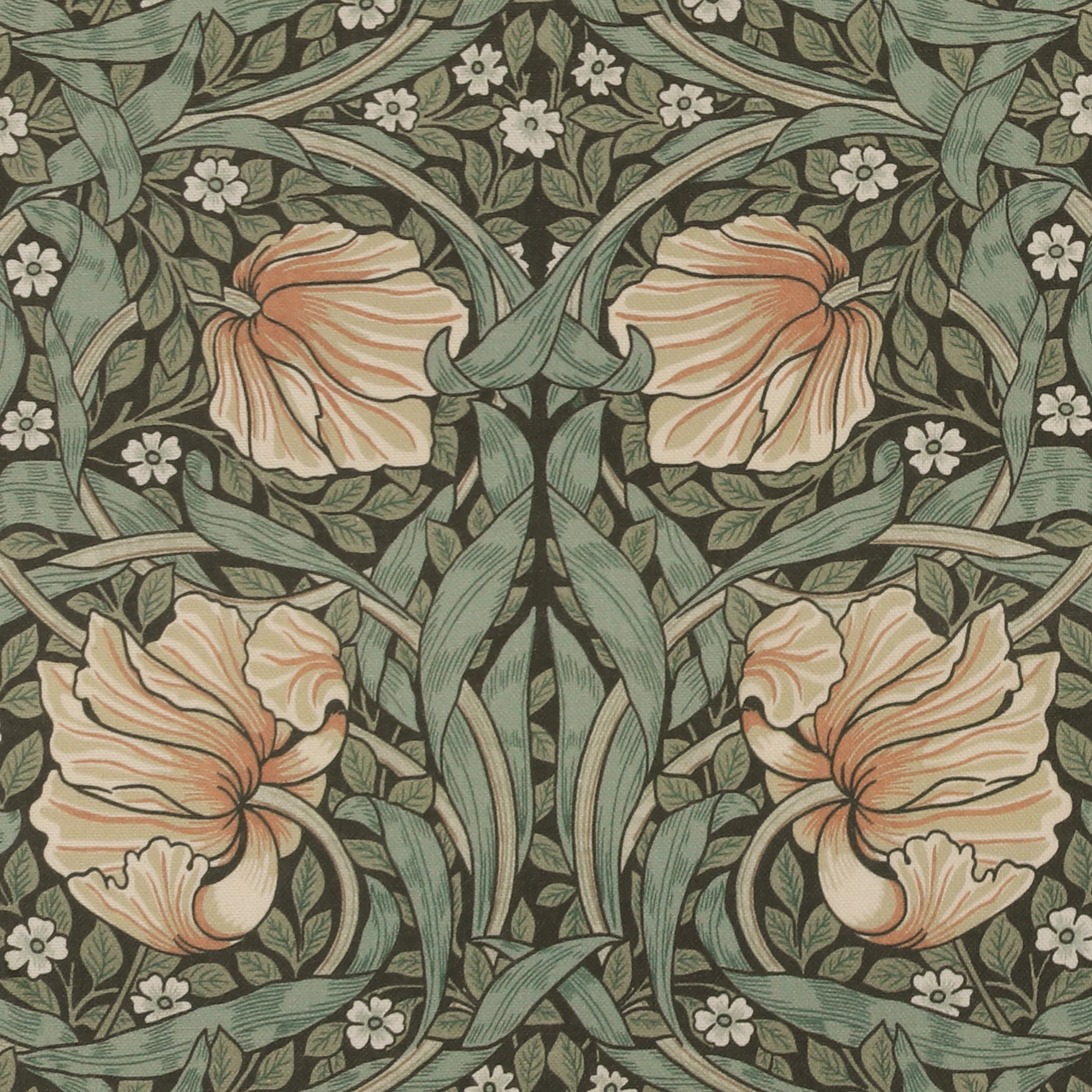 Home Decor Fabric - William Morris - Pimpernel - Peach