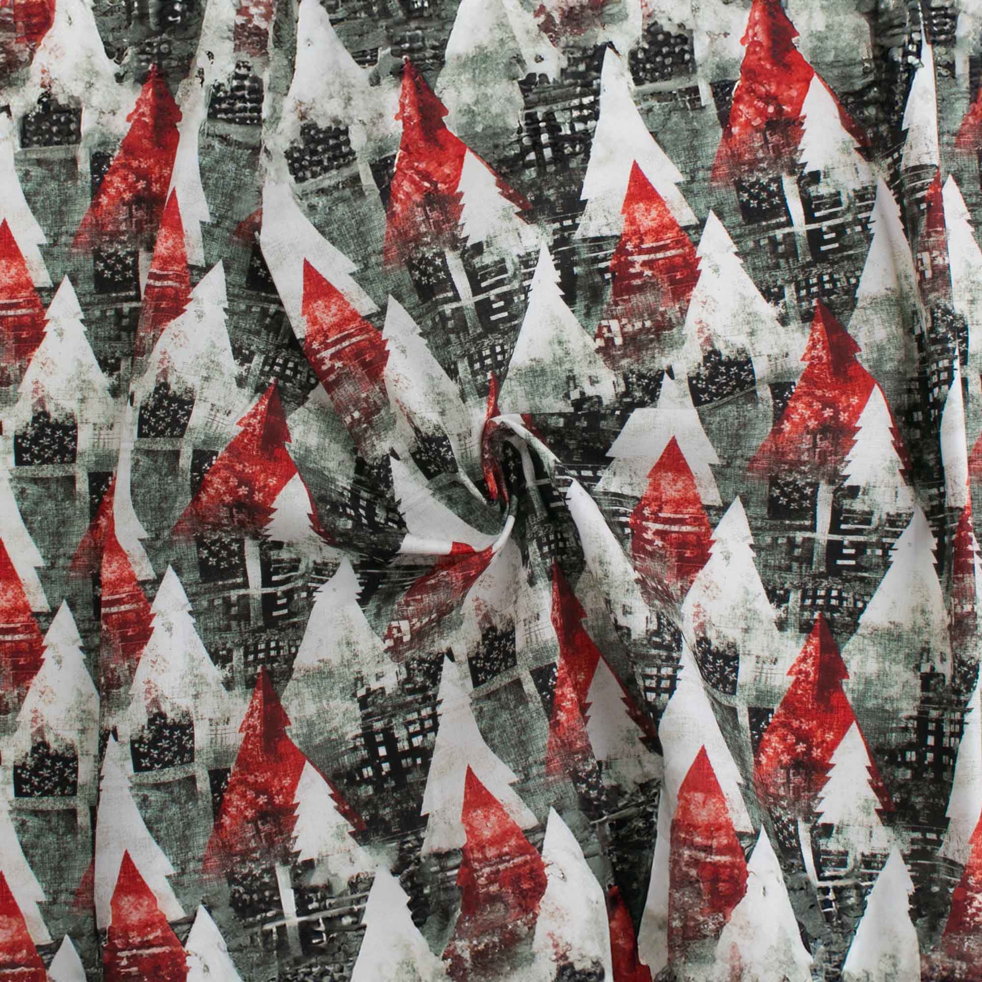 HOMESTEAD HOLIDAYS Digital Printed Cotton - HOMESTEAD HOLIDAYS - 002 - Black & Red - Image 2