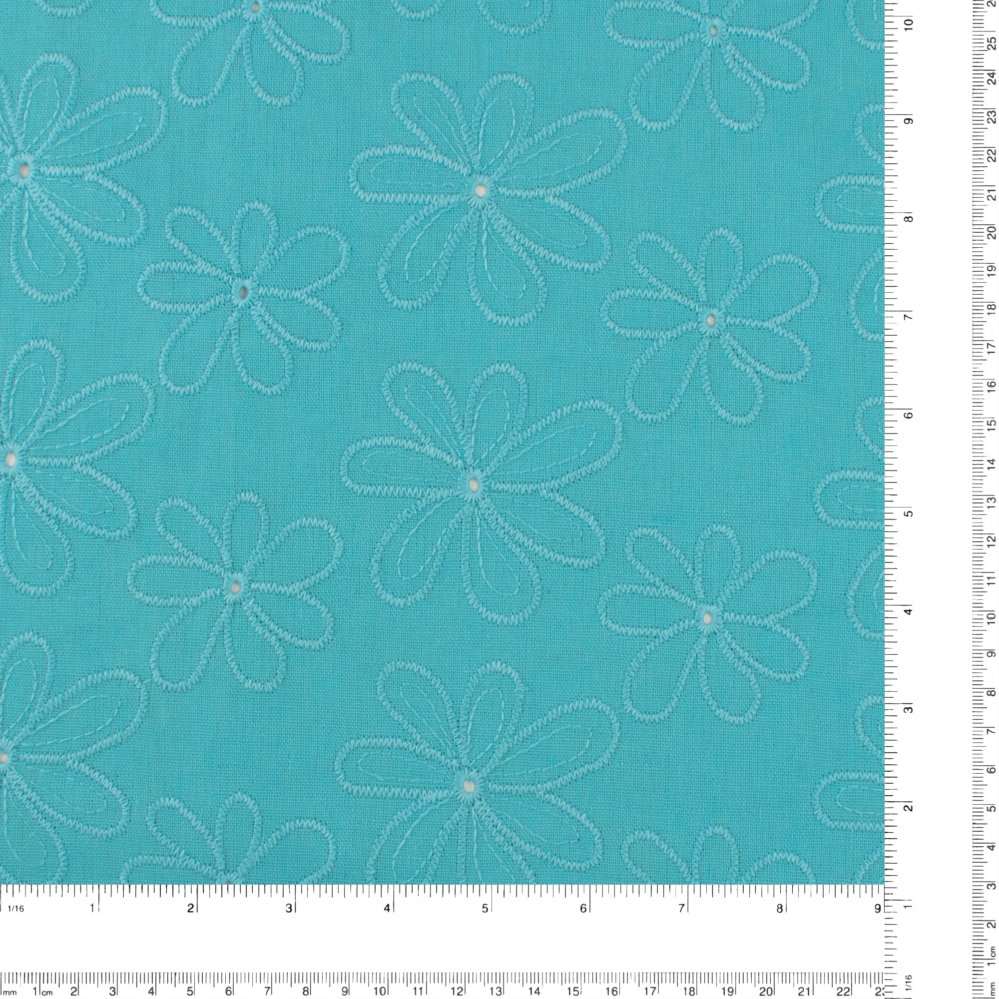 IN BLOOM Embroidery - 002 - Turquoise - Image 3