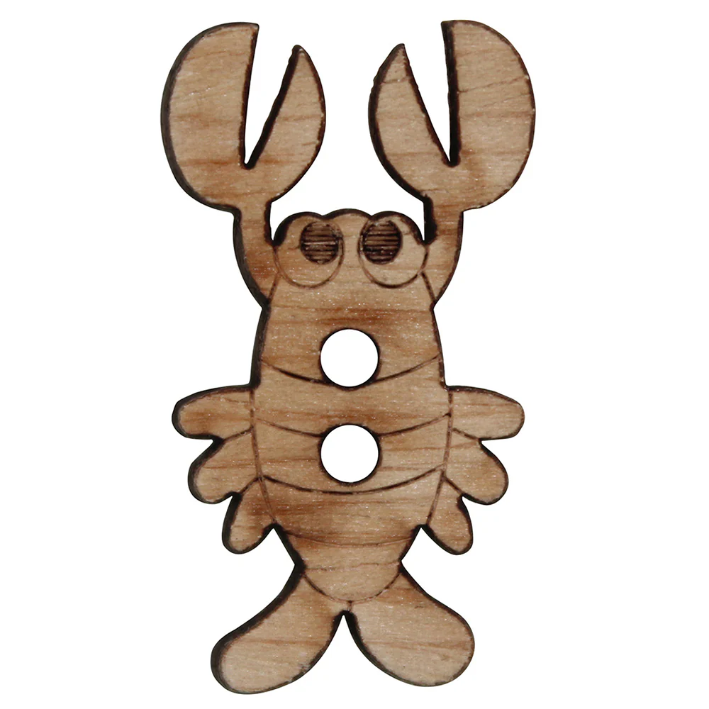 INSPIRE 2 Hole Button - Wood - 30mm (1⅛") - 4pcs