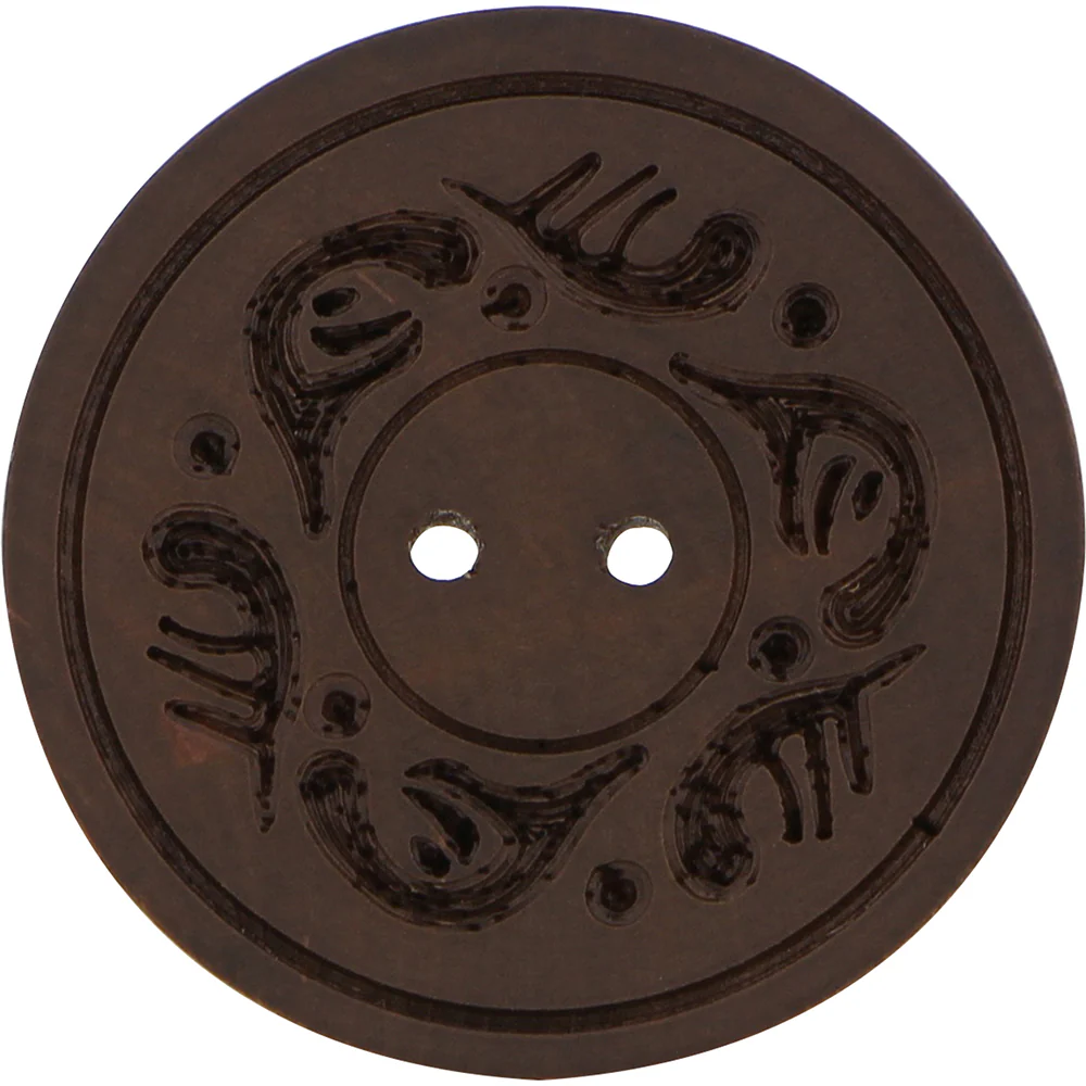 INSPIRE 2 Hole Button - Wood - 34mm (1⅜") - 2pc