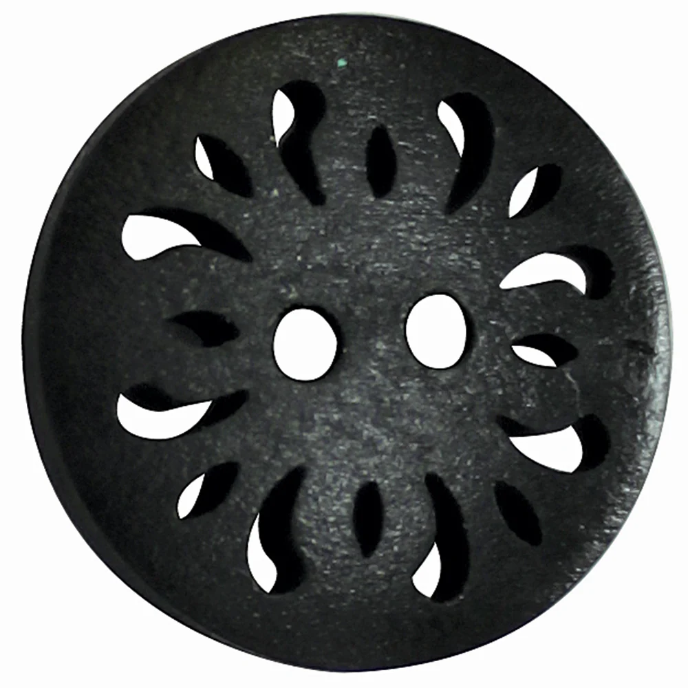 INSPIRE - 20mm (¾") 2-Hole Btn, Black  -5 pcs