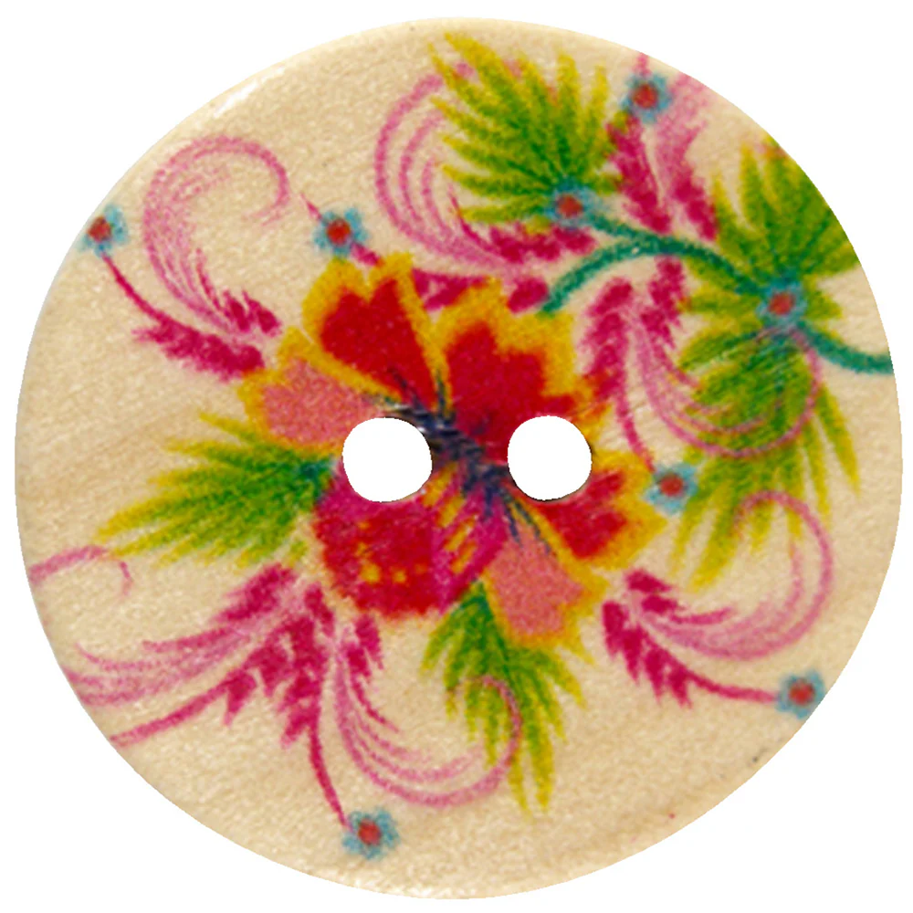 INSPIRE - 20mm (¾") 2-Hole Button, Multicolor  -4 pcs