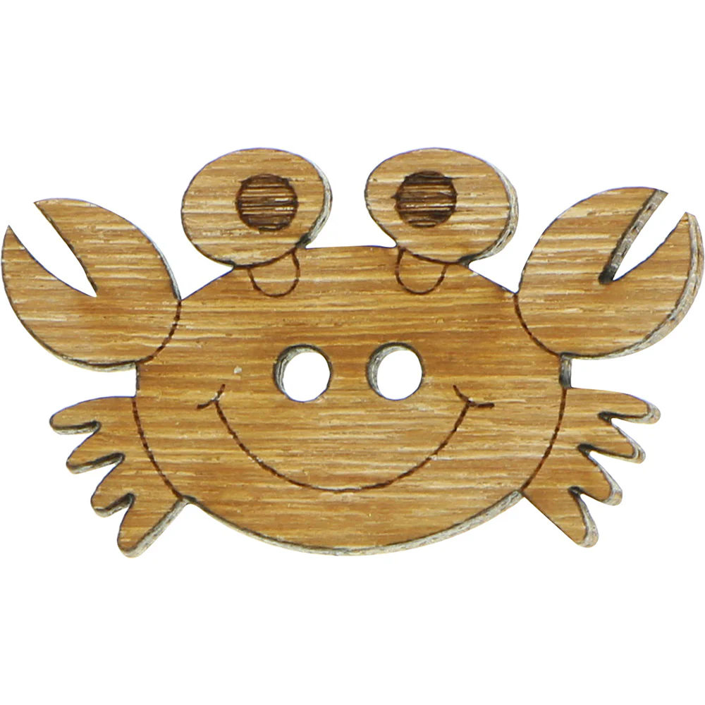 INSPIRE 2 Hole Button - 34mm (1⅜") - Wood -4 pcs