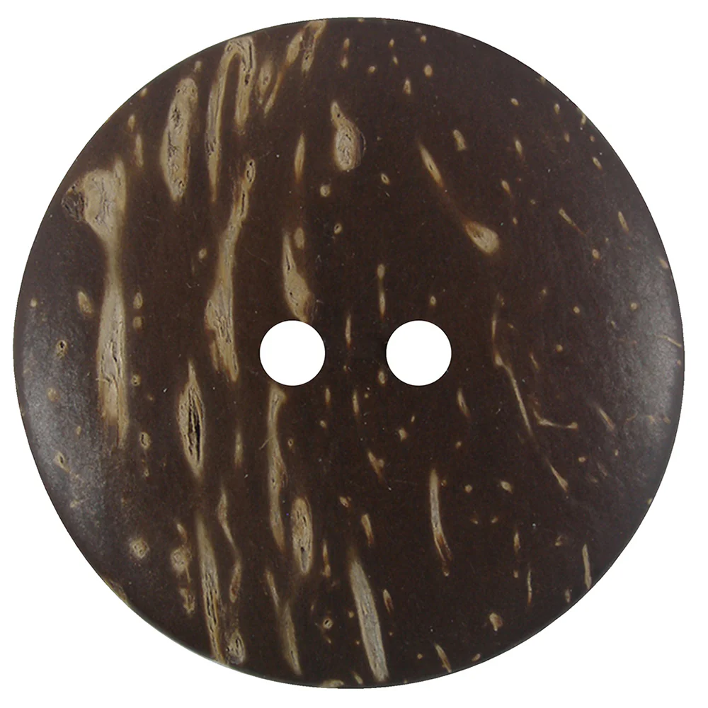 INSPIRE - 38mm (1½") 2-Hole Button, Brown  -2 pcs