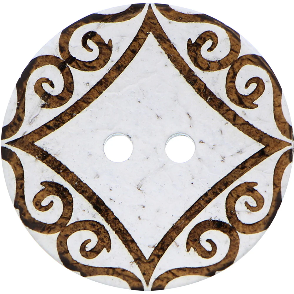 INSPIRE 2 Hole Button - 41mm (1⅝") - Coconut -1 pcs