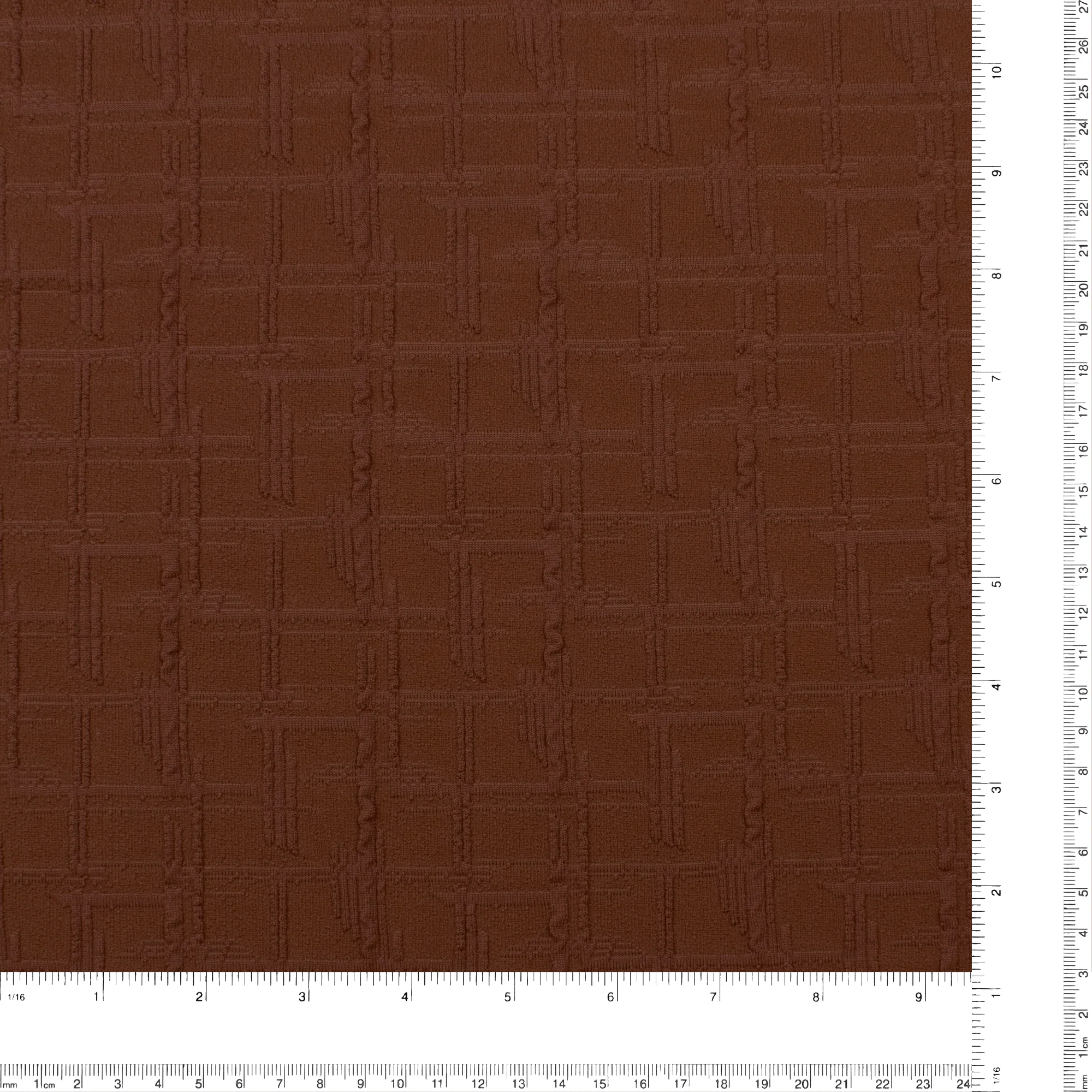 Jacquard Knit - MANCHESTER - 002 - Cinnamon - Image 3