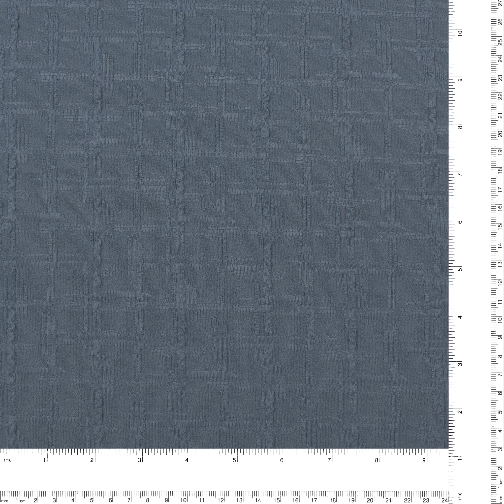Jacquard Knit - MANCHESTER - 003 - Denim - Image 3