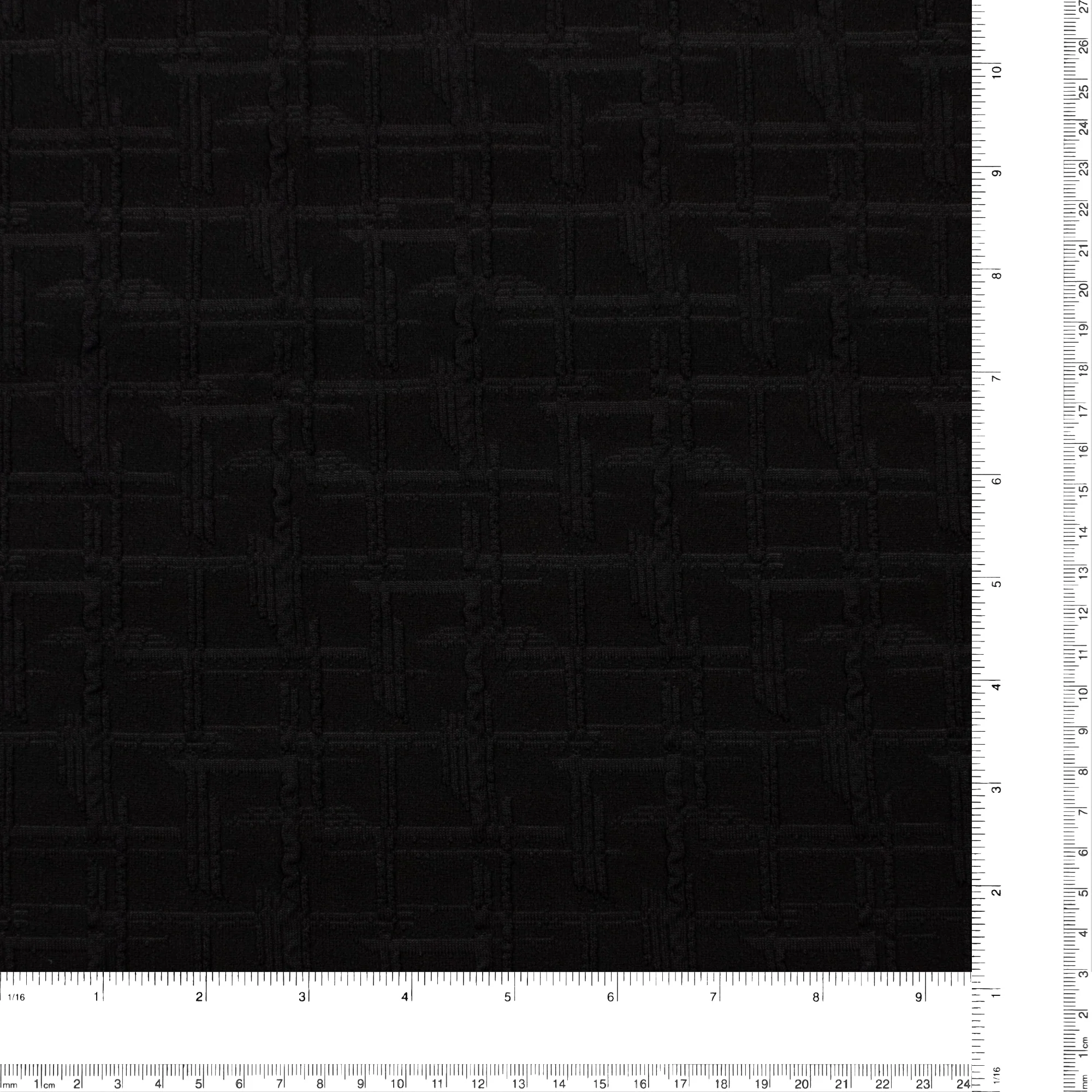 Jacquard Knit - MANCHESTER - 004 - Black - Image 3