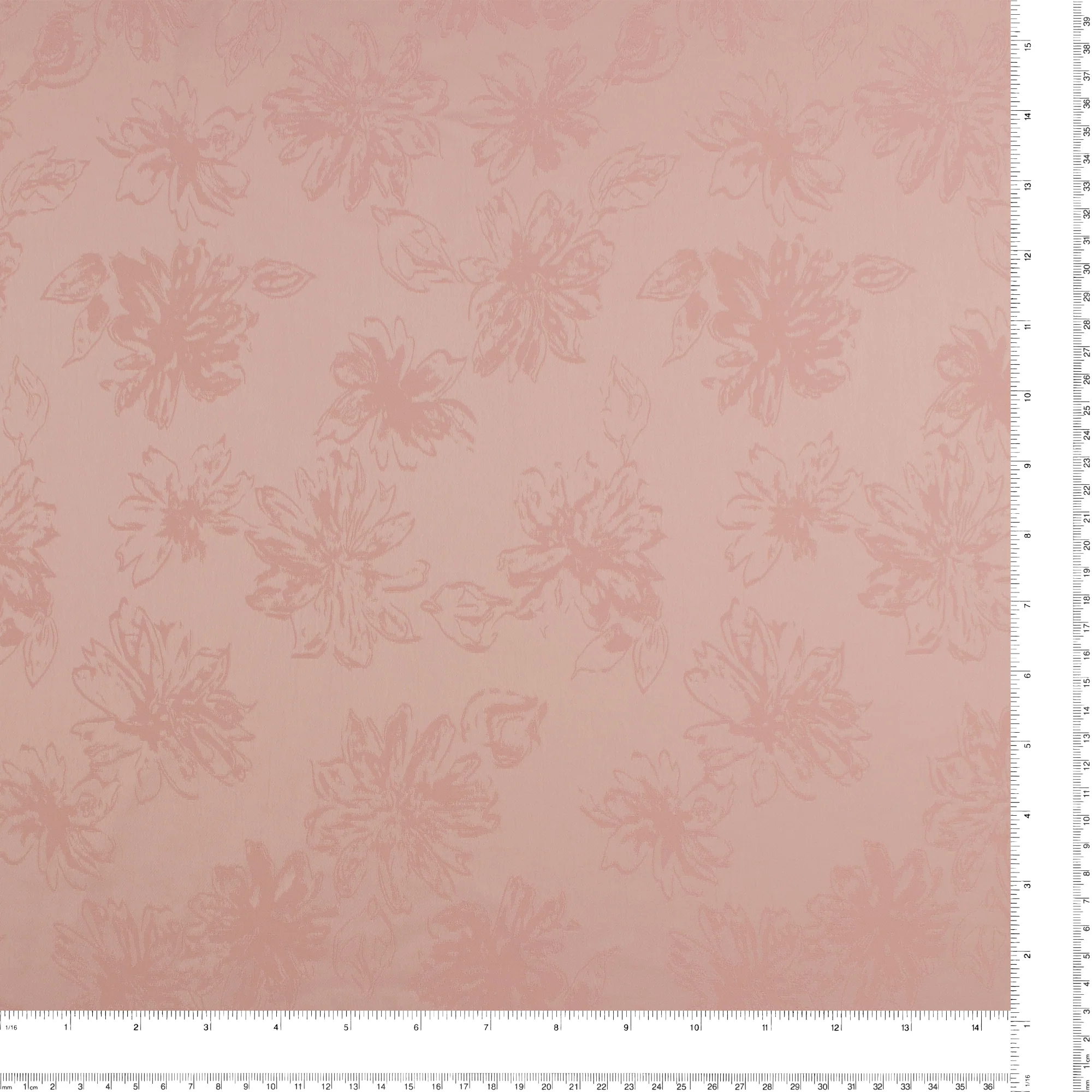 Jaquard flowers - LAURA - Blush - Image 3