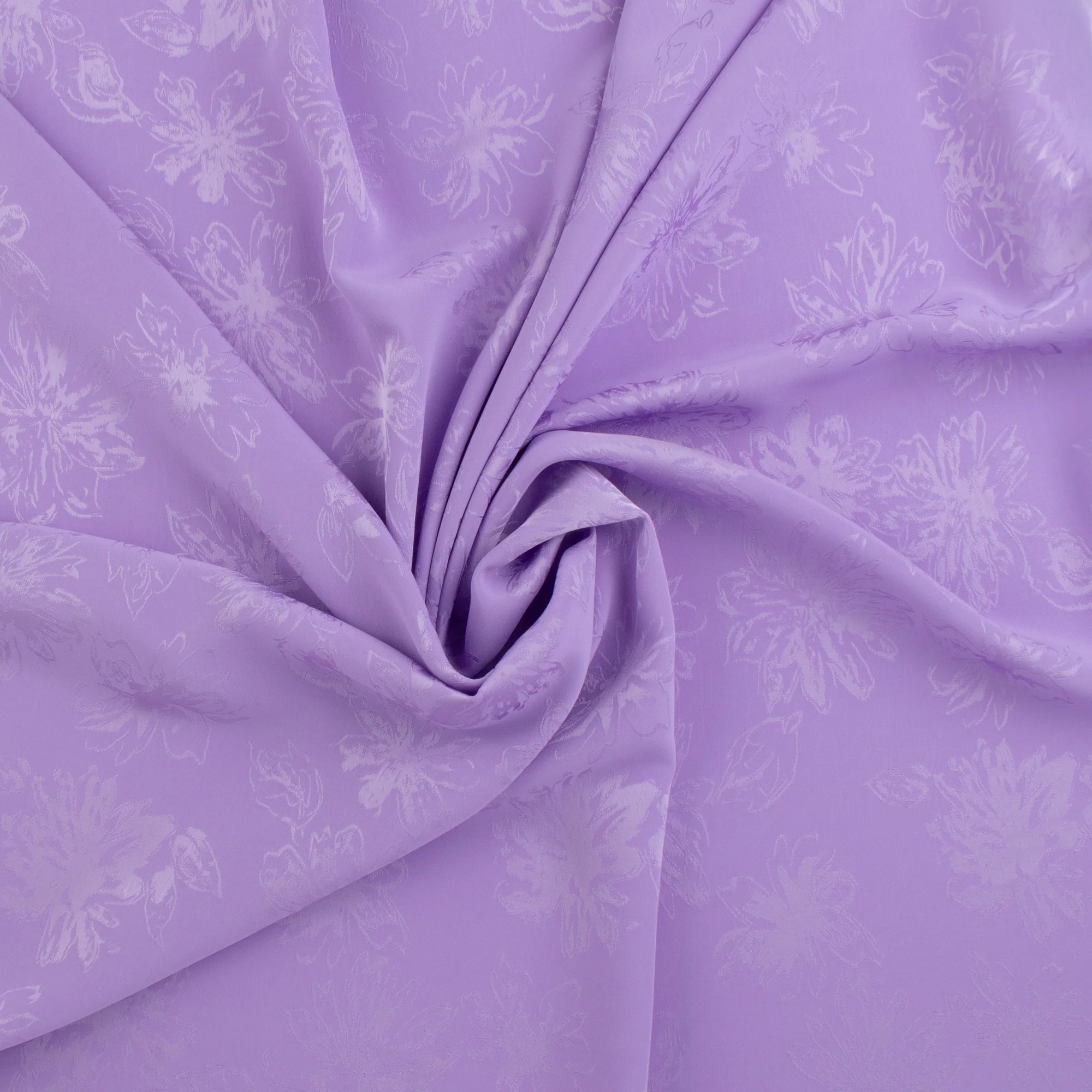 Jaquard flowers - LAURA - Lavender - Image 2