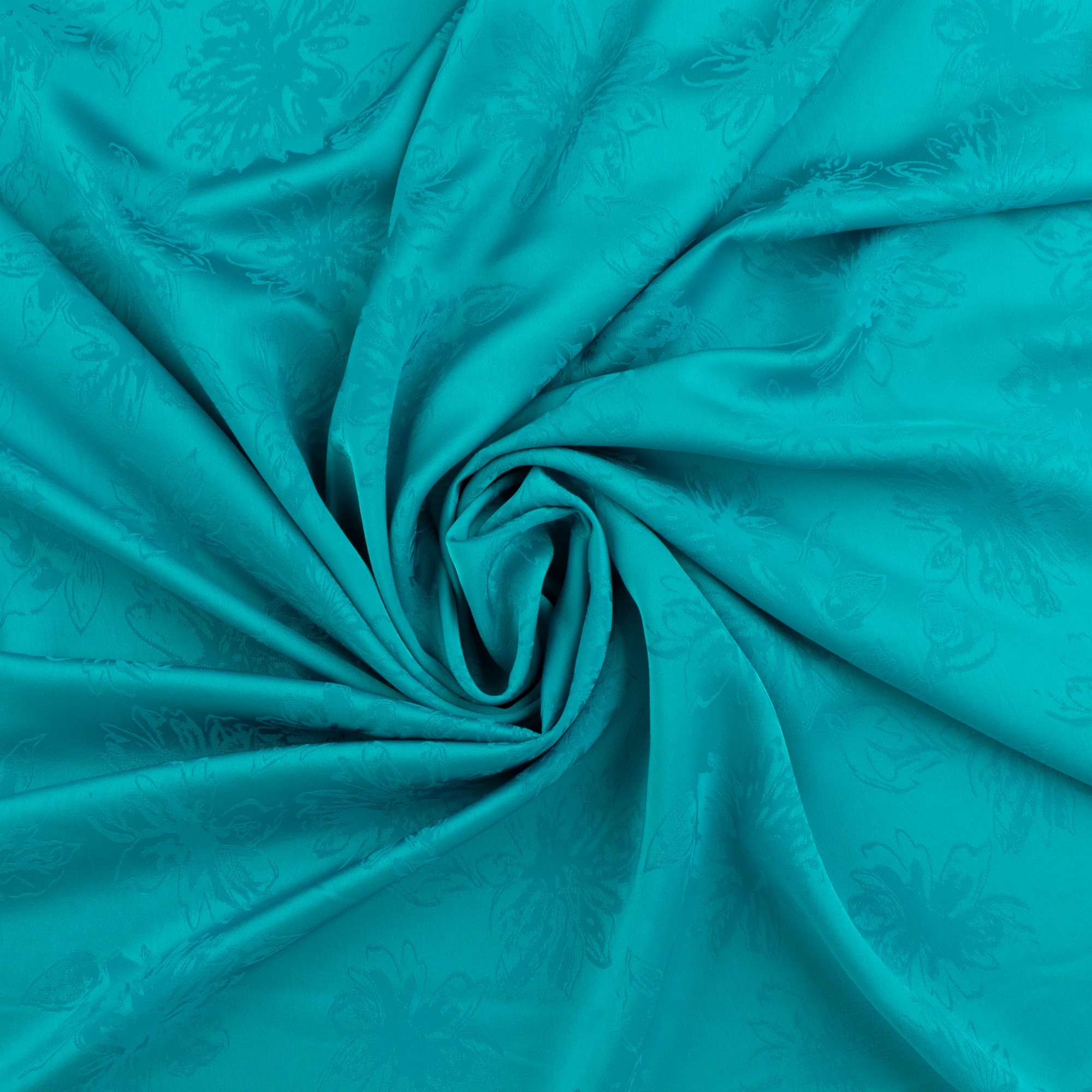 Jaquard flowers - LAURA - Peacock - Image 2