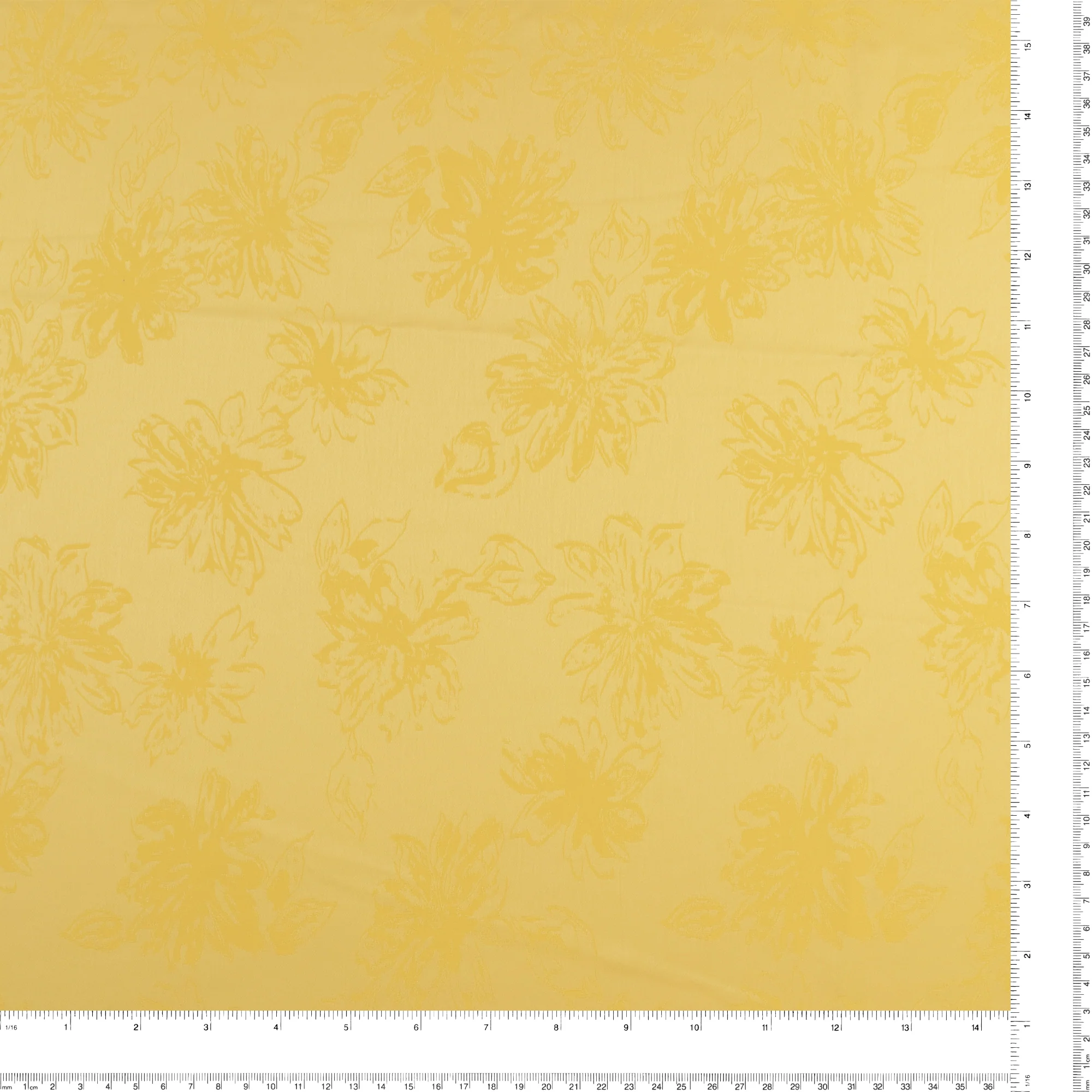 Jaquard flowers - LAURA - Sunshine - Image 3