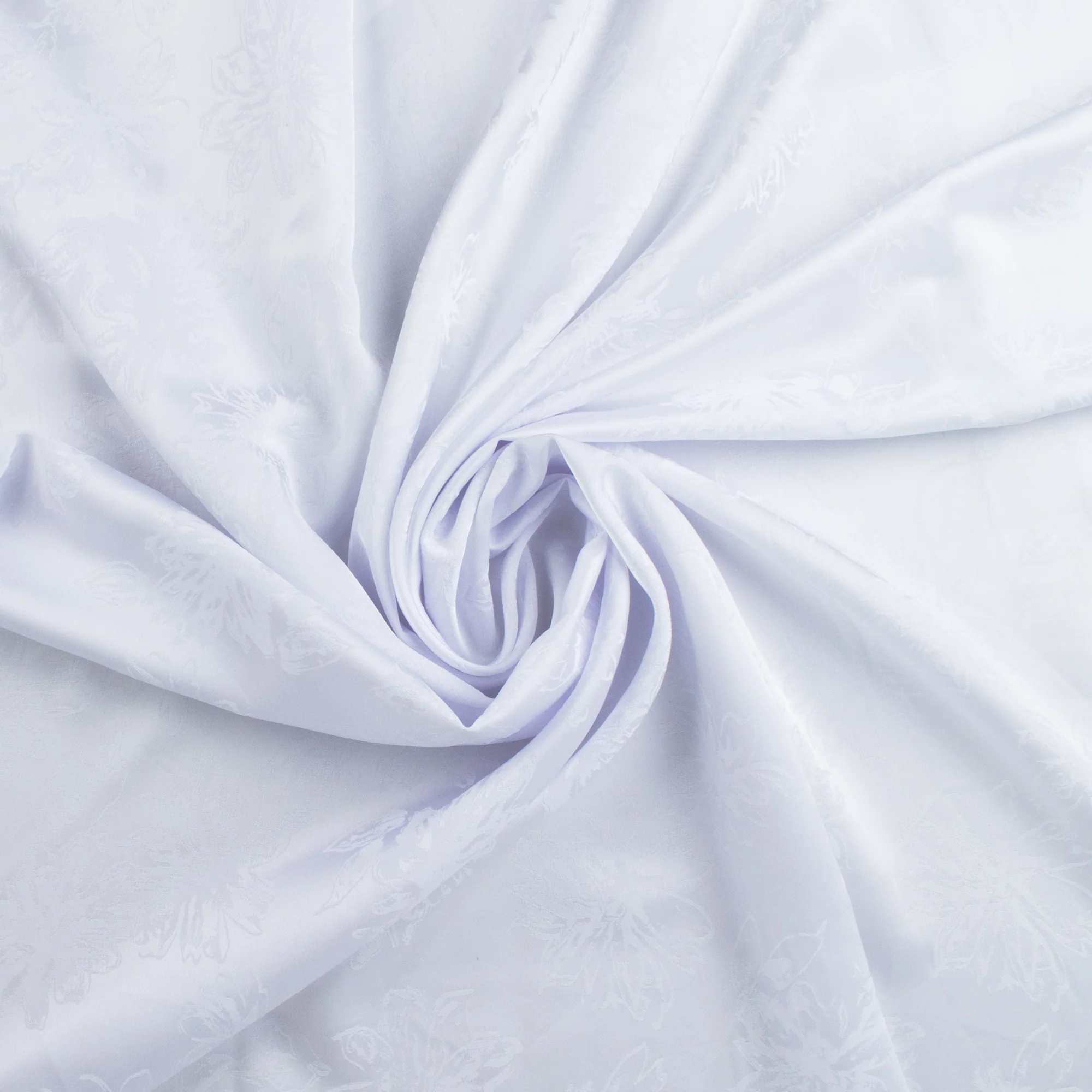 Jaquard flowers - LAURA - White - Image 2