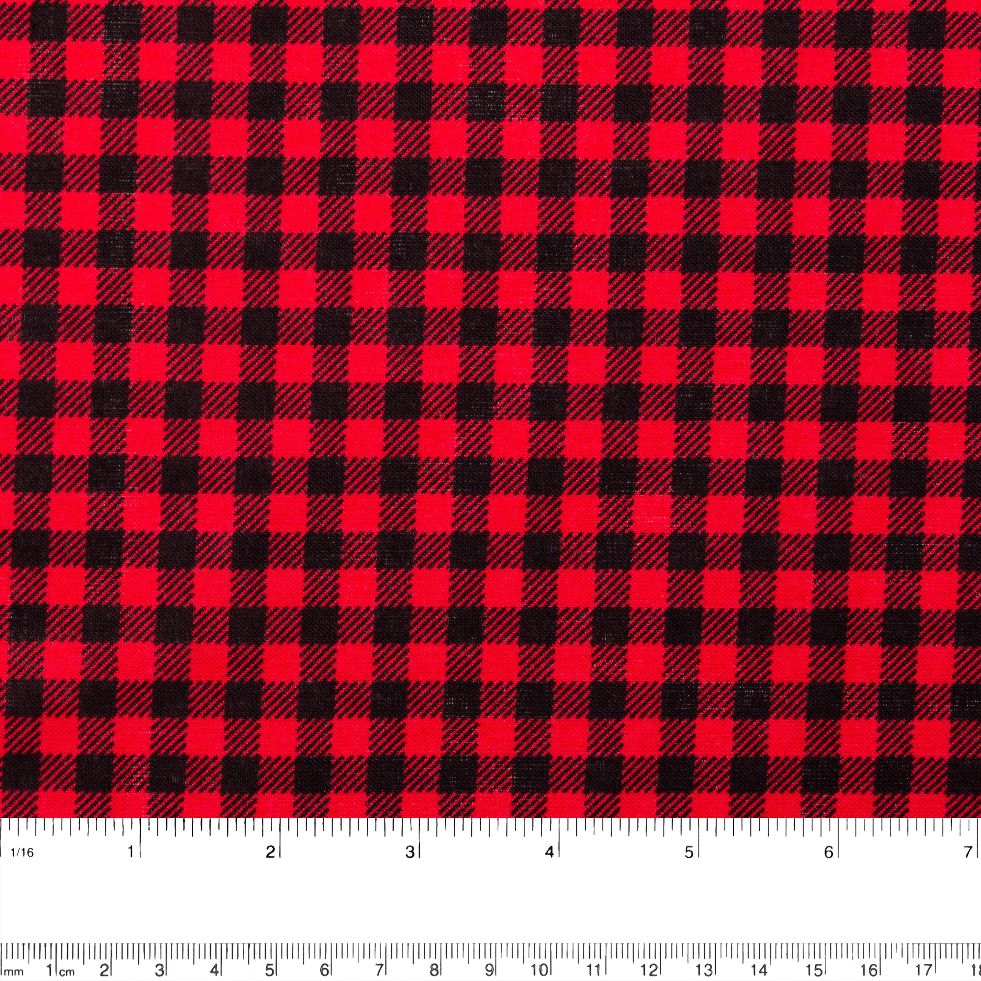 Just Basic 11 - Buffalo plaid 1/4'' - Red - Image 2