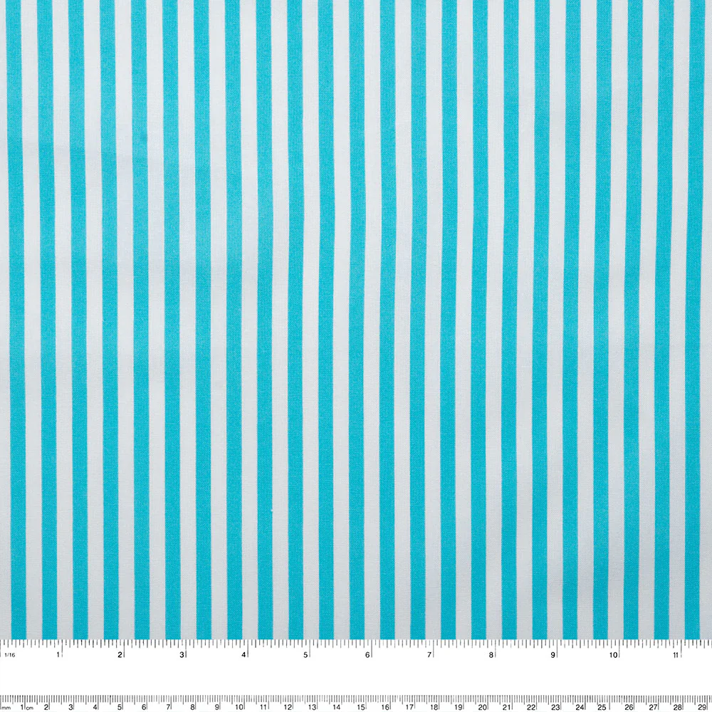 Just Basic - Stripes - Turquoise - Image 2