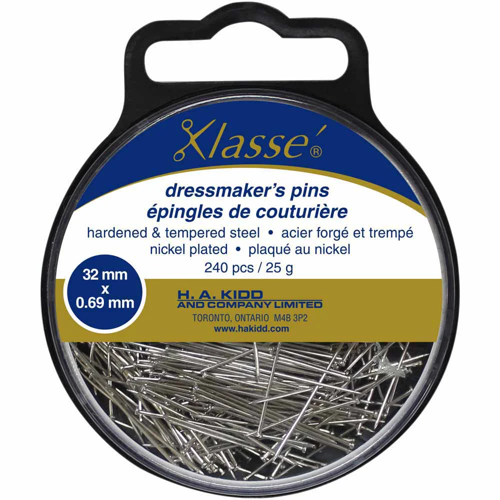 KLASSE´ Dressmaker Pins 240pcs - 32mm (1¼")