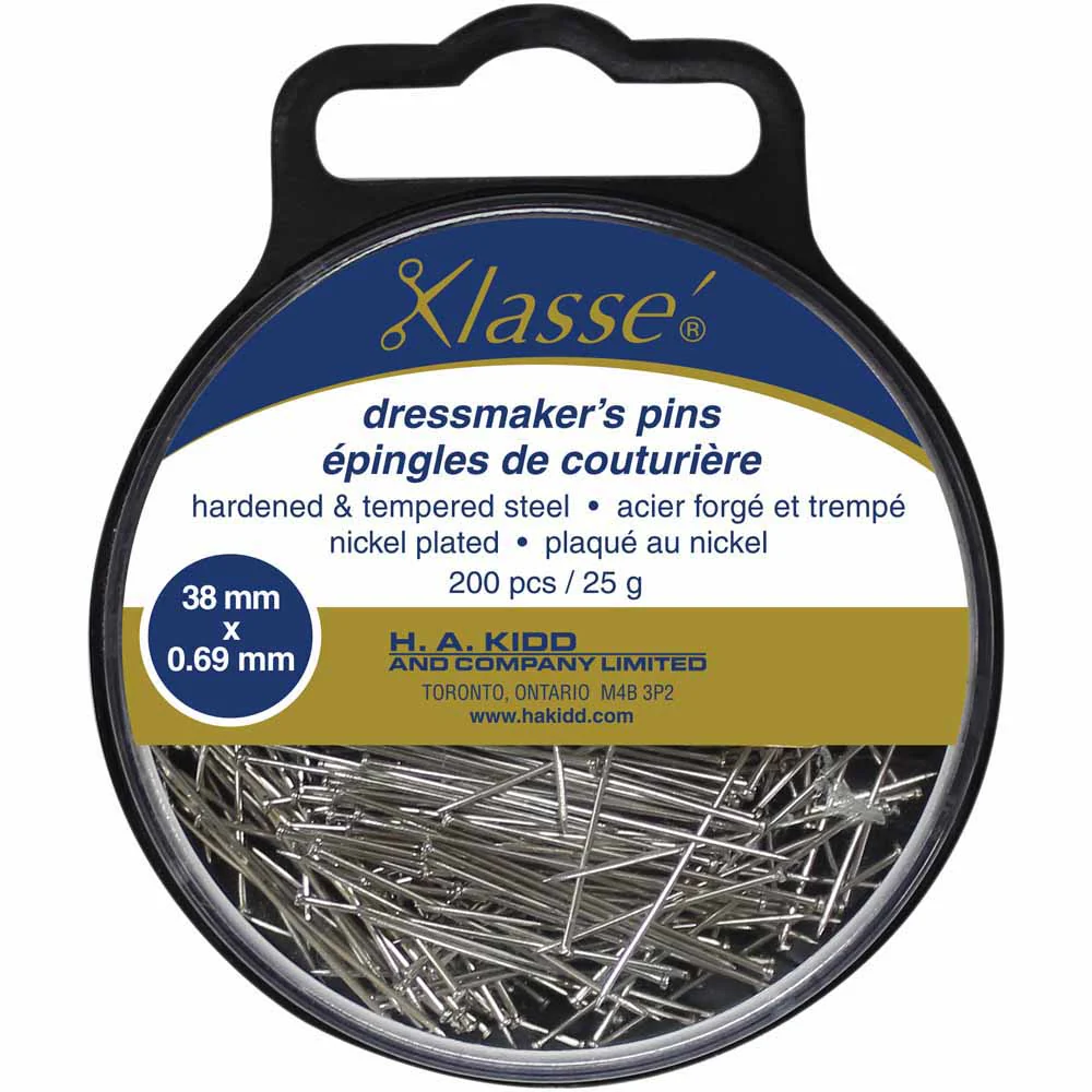 KLASSE´ Dressmaker Pins 200pcs - 38mm (1½")