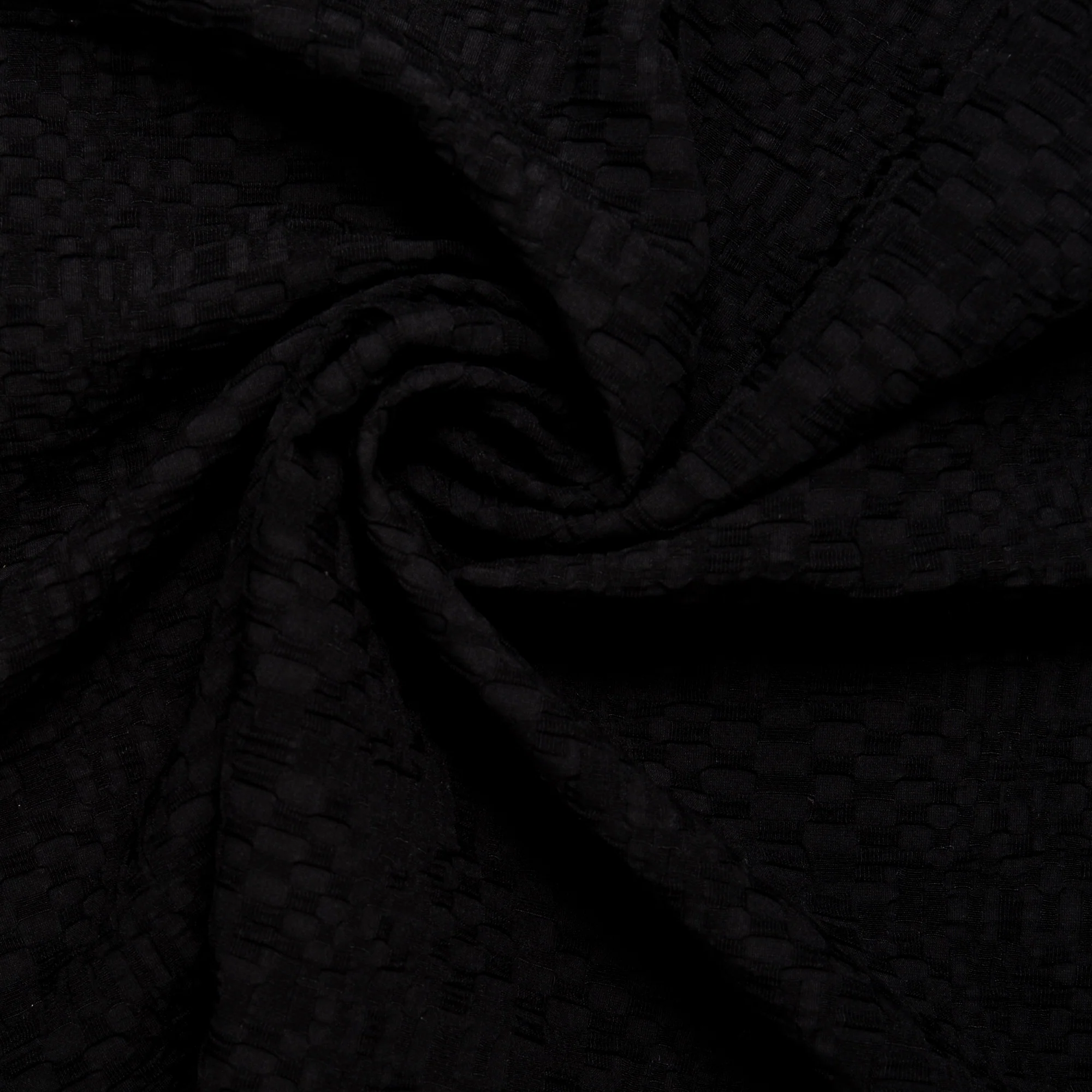 Knit Jacquard - Textured  Black - Image 2