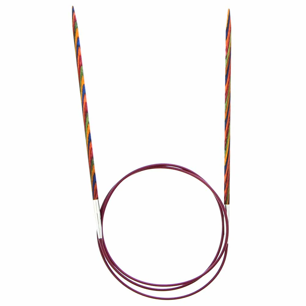 KNIT PICKS Rainbow Wood Circular Knitting Needles - 80cm (32") - 3.5mm/US 4 - Image 2