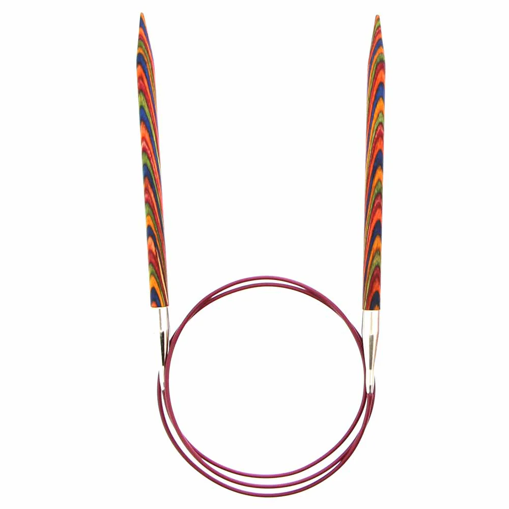 KNIT PICKS Rainbow Wood Circular Knitting Needles - 80cm (32") - 6.5mm/US 10.5 - Image 2
