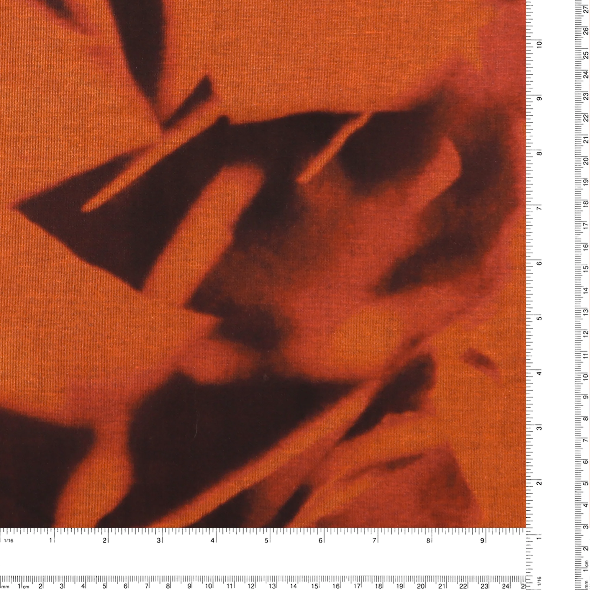 Knit Print - AUTUMN EMBERS - 001 - Orange - Image 3