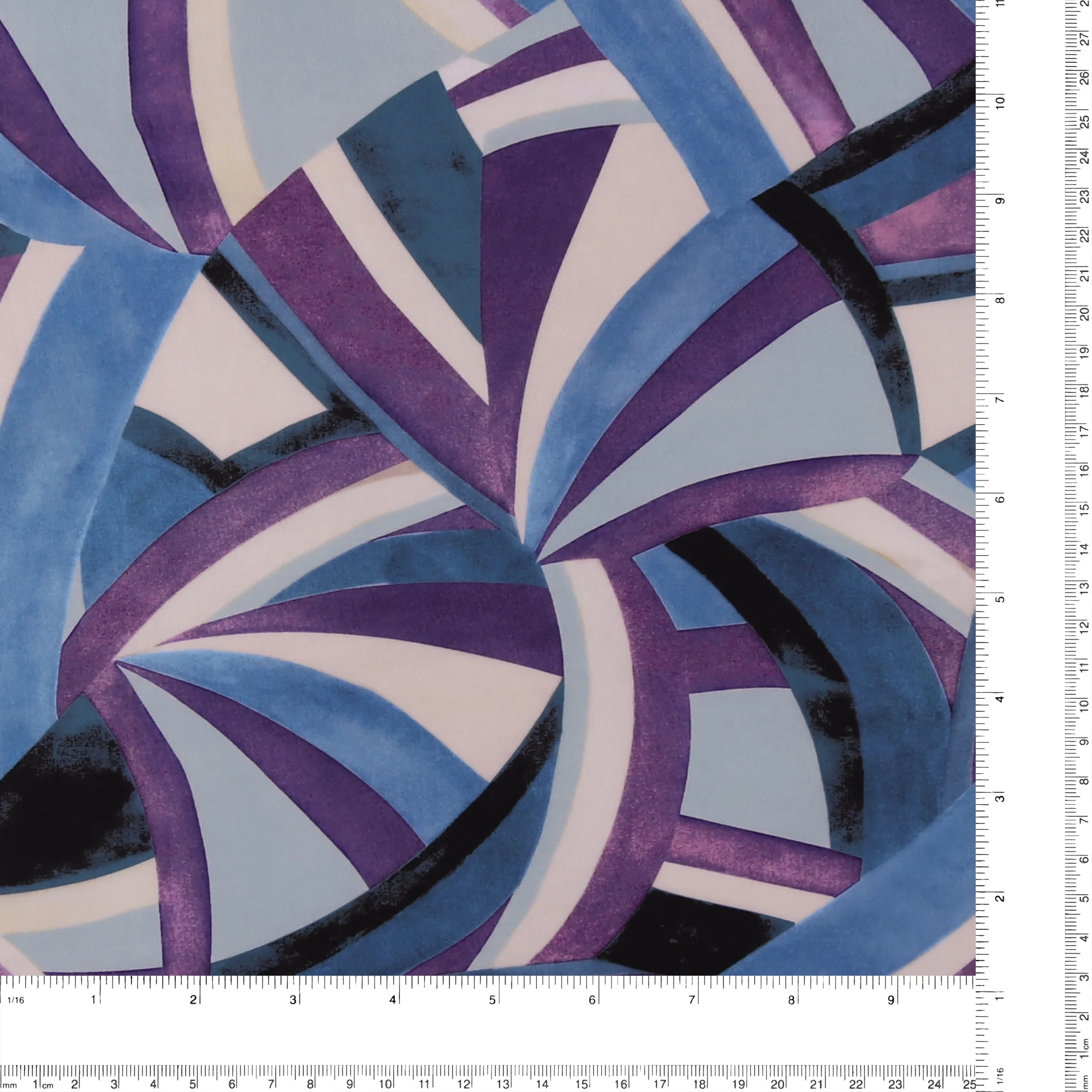 Knit Print - AZALEA - 008 - Dusty Blue - Image 3