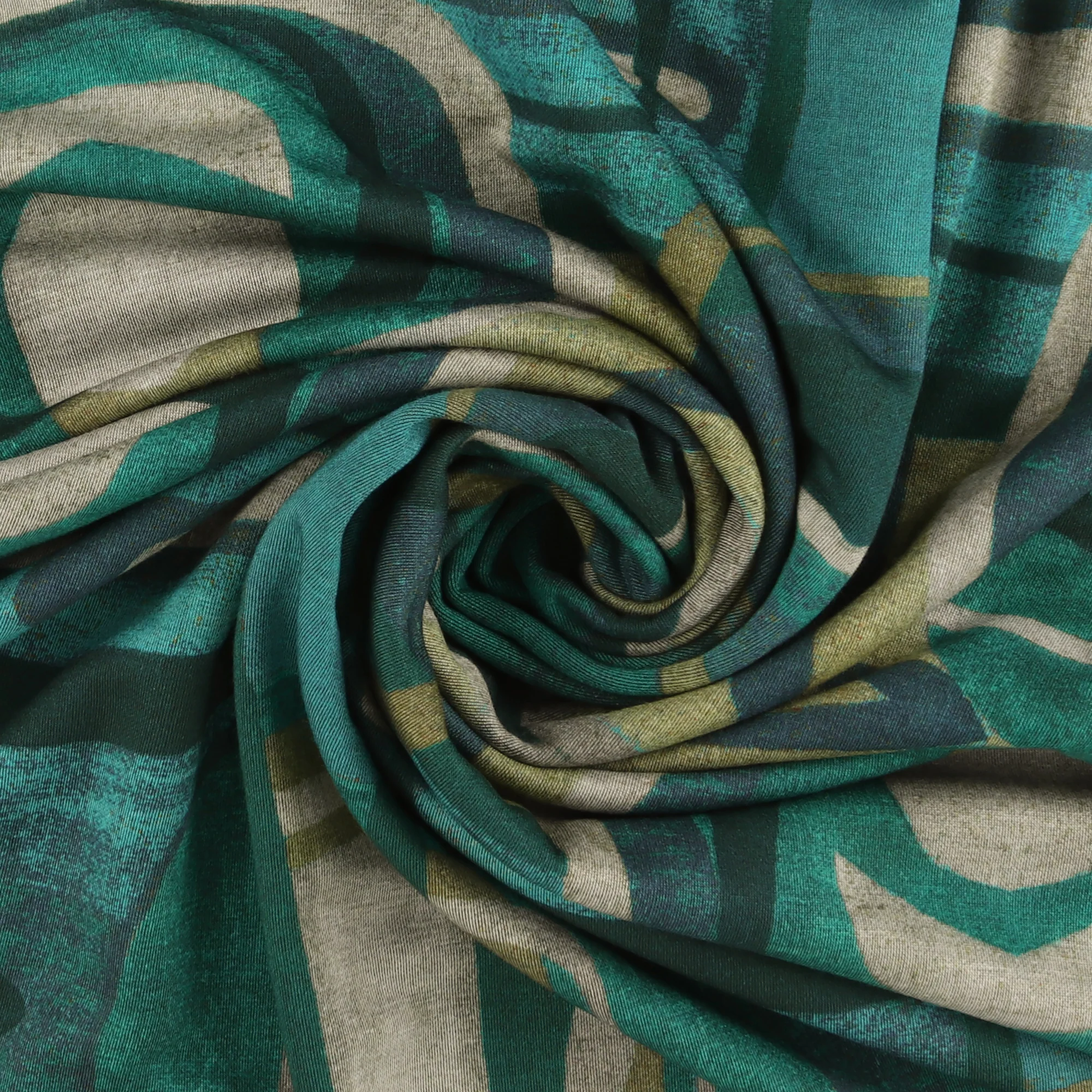 Knit Print - BLUE HORIZON - 002 - Teal - Image 2