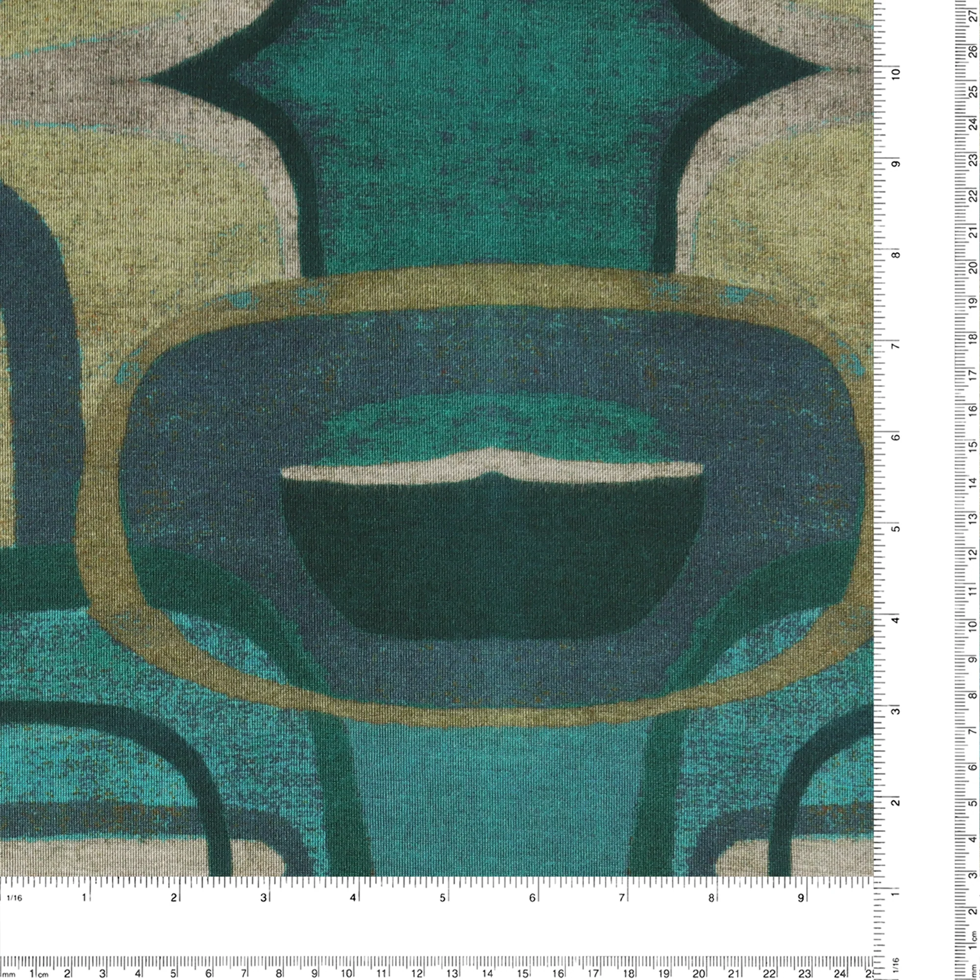 Knit Print - BLUE HORIZON - 002 - Teal - Image 3