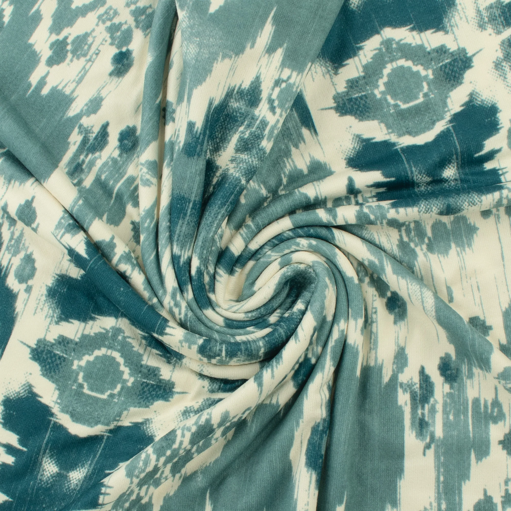 Knit Print - LORETTA - 012 - Teal - Image 2