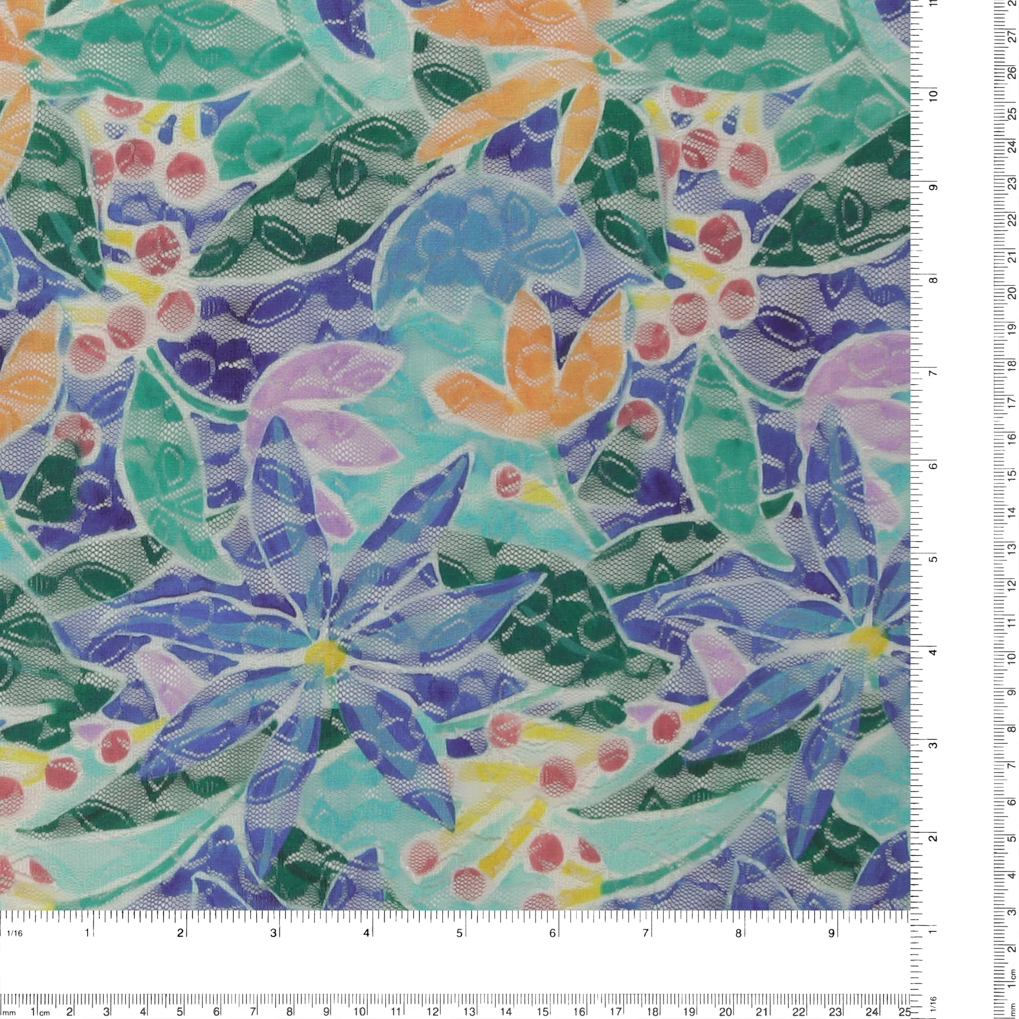 Lace Print - AZALEA - 002 - Royal - Image 3