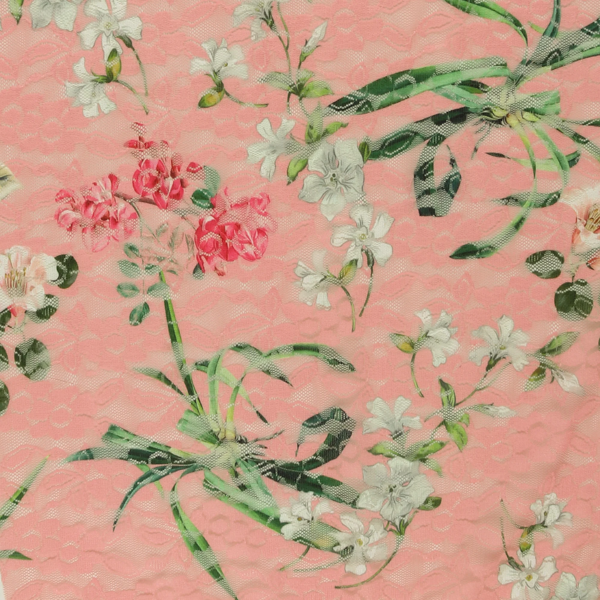 Lace Print - AZALEA - 005 - Soft Rose