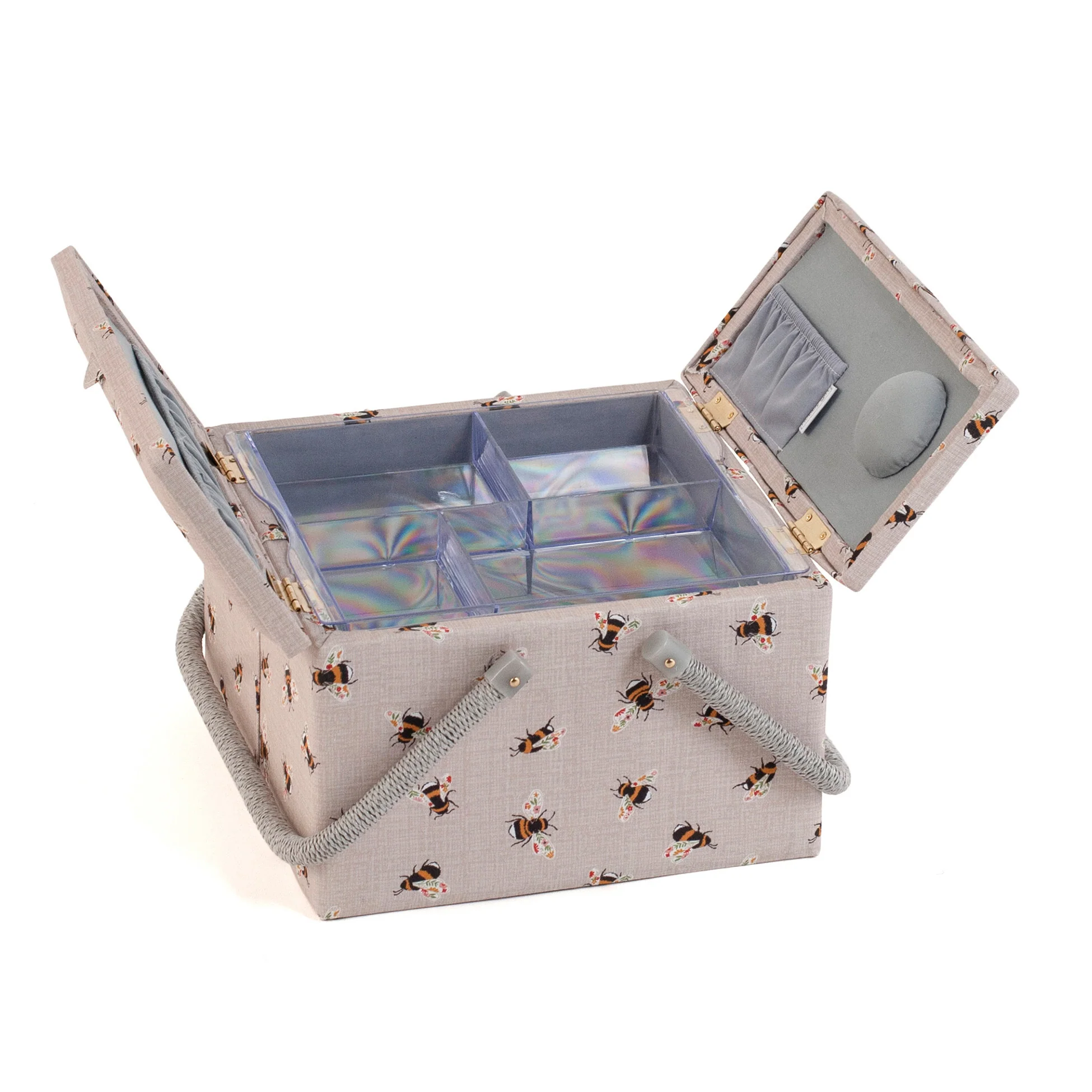 Large Sewing Basket, 2 handles - Bees - Image 2